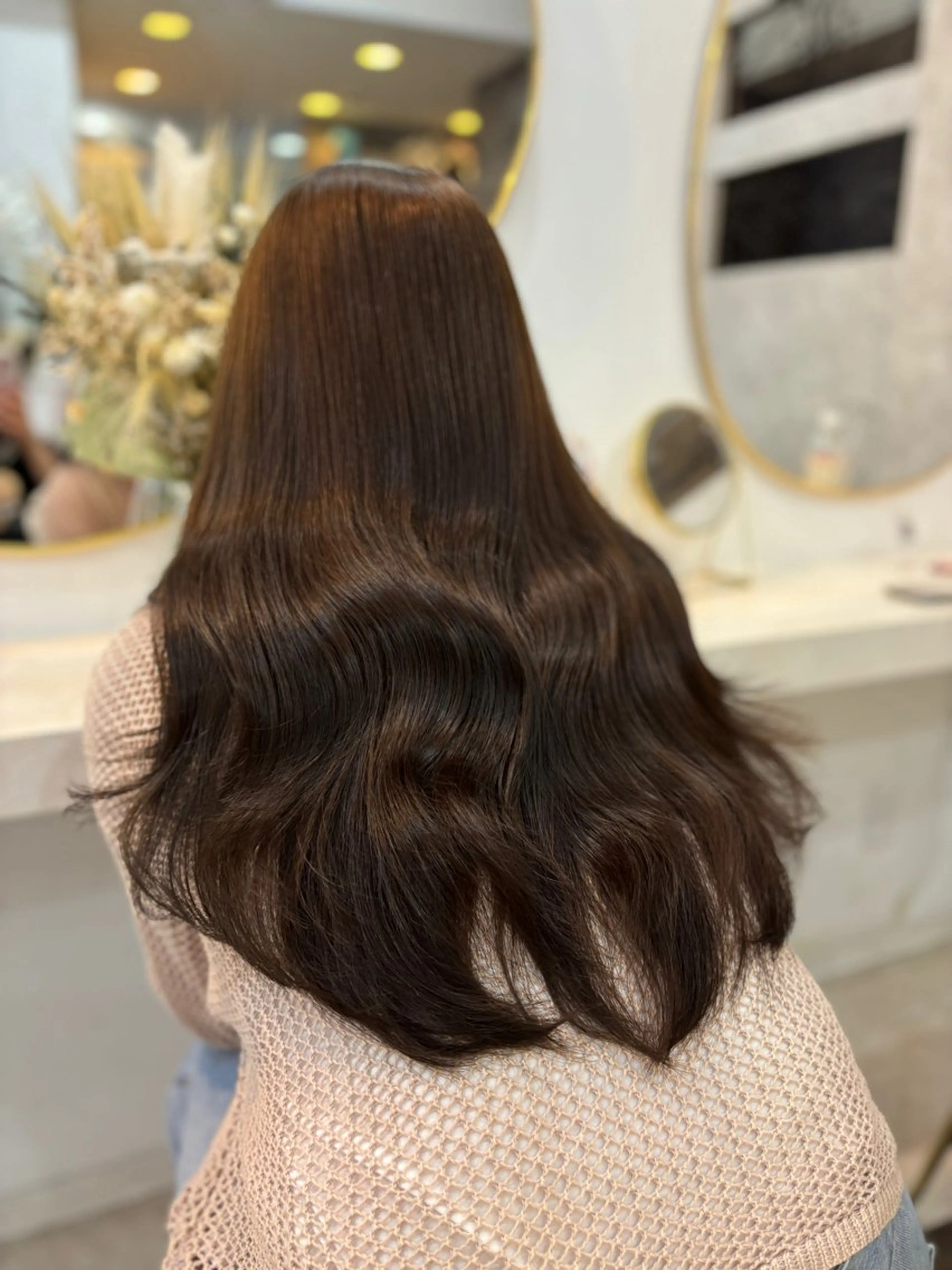 ロング カラー ヘアカラー トリートメント せいと/レイヤー/ ハイトーン/艶髪のヘアスタイル