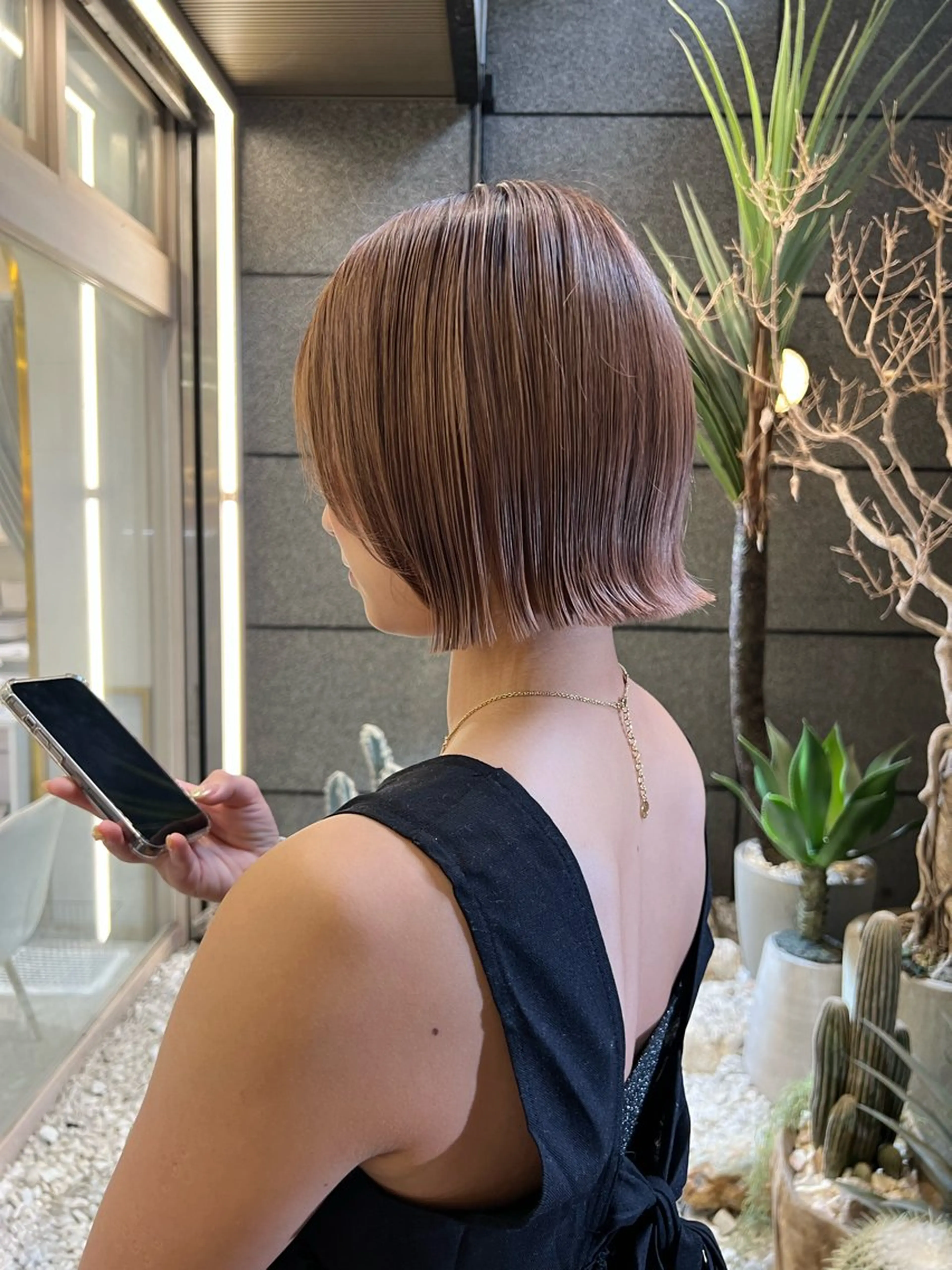 ミディアム カット 酸性ストレート人気 No,1/カスミ🩰のヘアスタイル