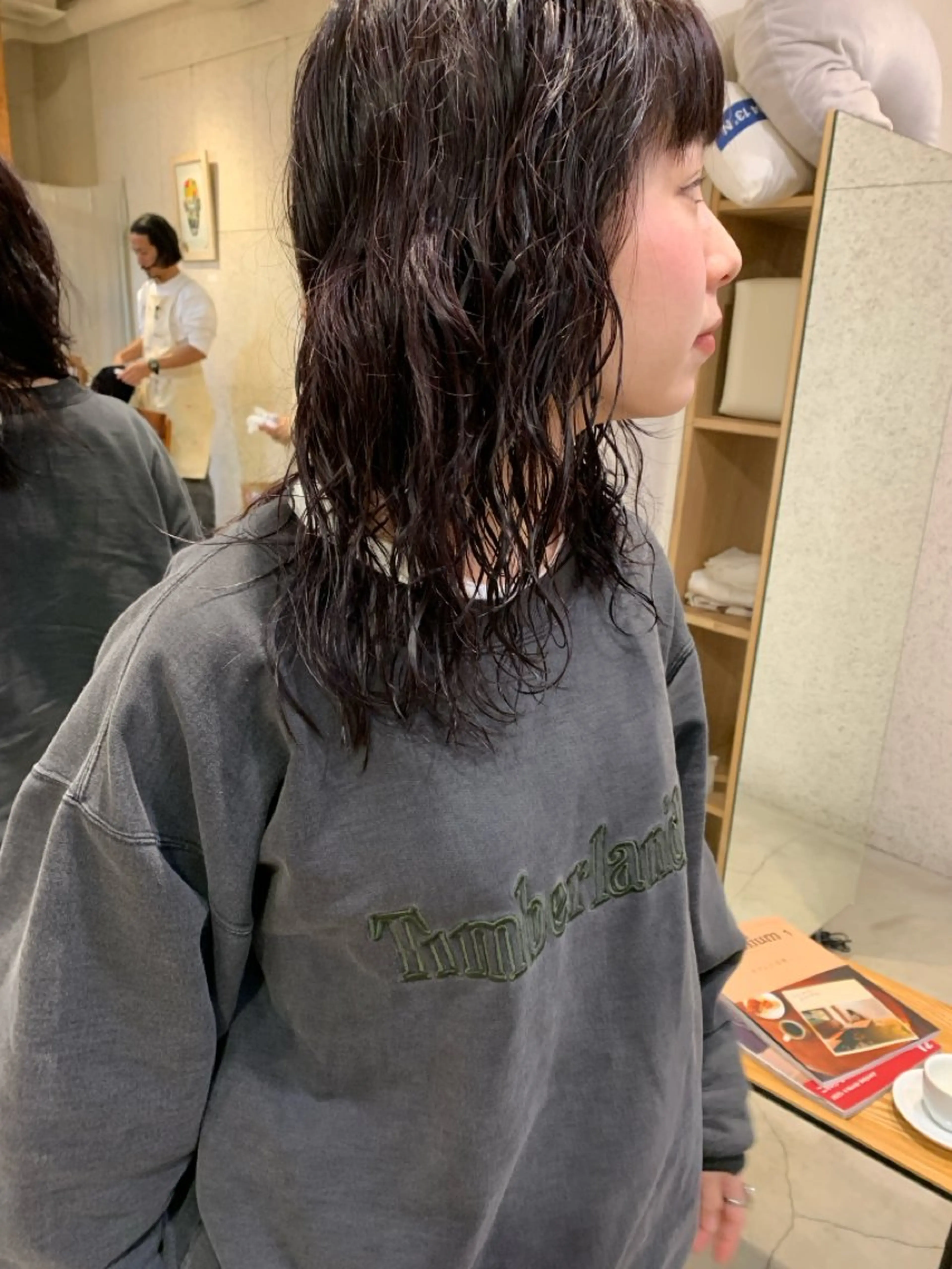 ミディアム カラー パーマ ミディアムパーマ ラベンダーカラー 【takk】 ナカヤママサヨシのヘアスタイル