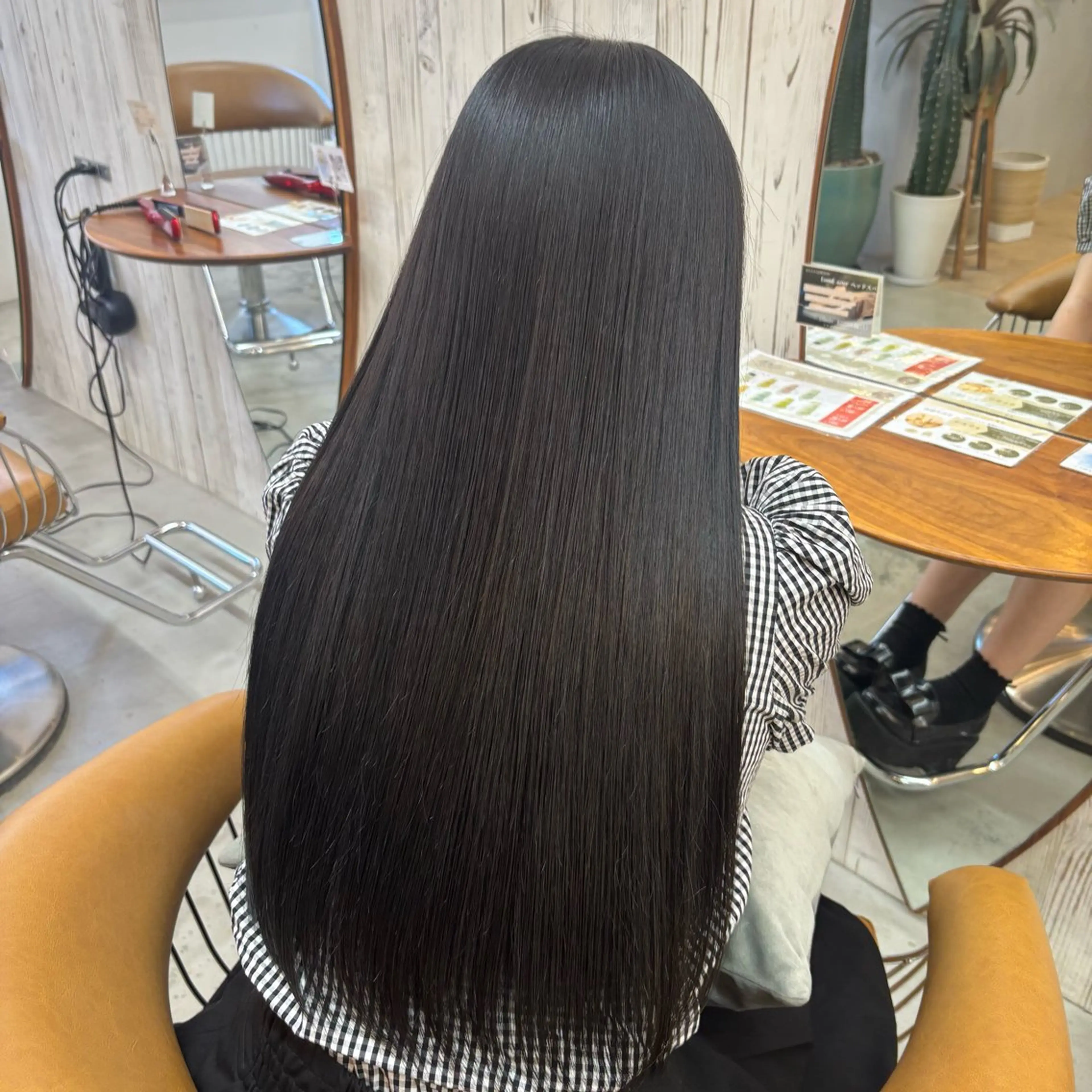 ロング カラー 黒髪 ブルーカラー ブルーブラック 透明感カラー ️🫧️韓国ヘア🫧 ボブ🎈/RUIのヘアスタイル