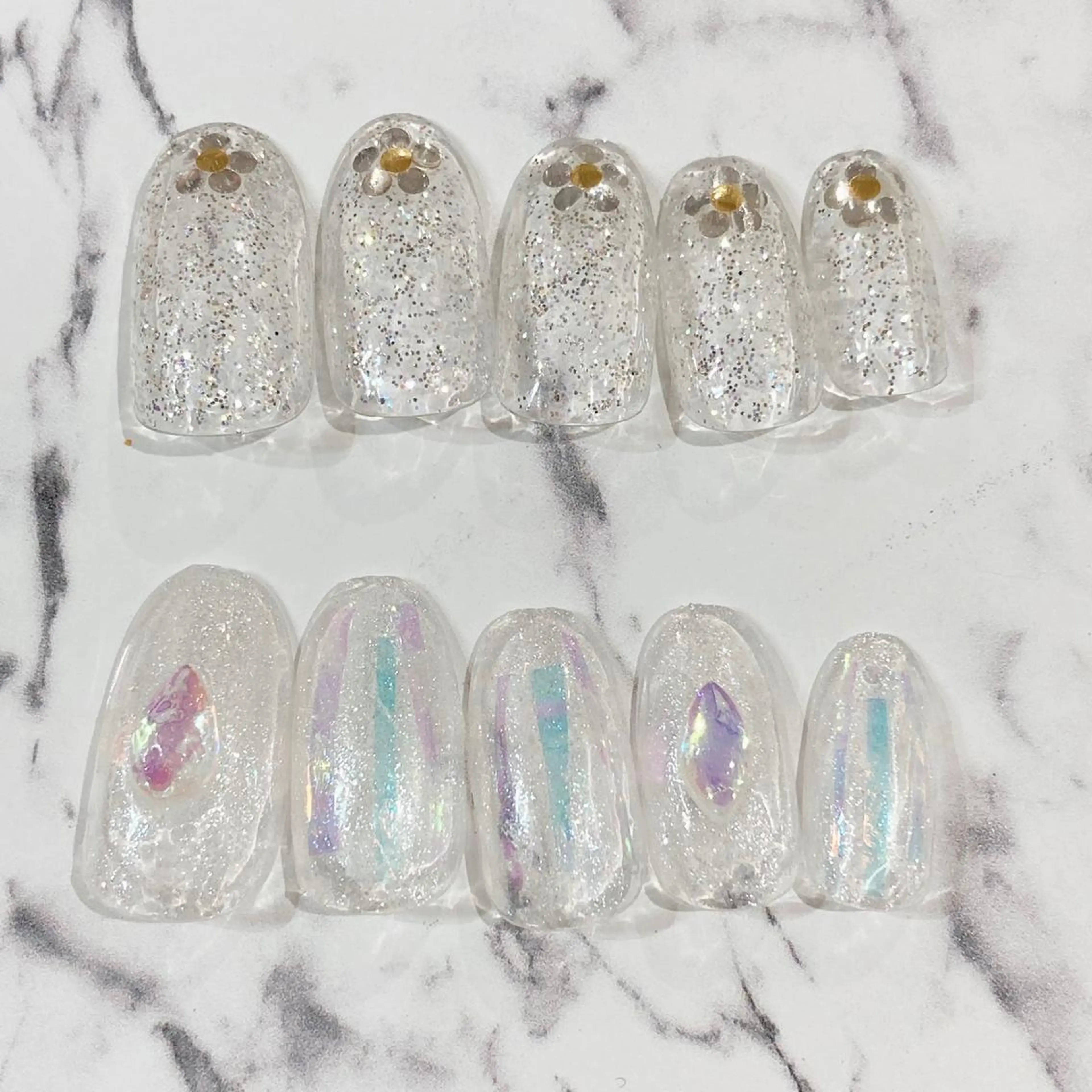 ミディアム カラー パーマ ヘアアレンジ メンズ キッズ ネイル マツエク・マツパ アイブロウ ジェルネイル キラキラネイル パラジェル 夏ネイル ハンドネイル Salon Ｋのネイルデザイン