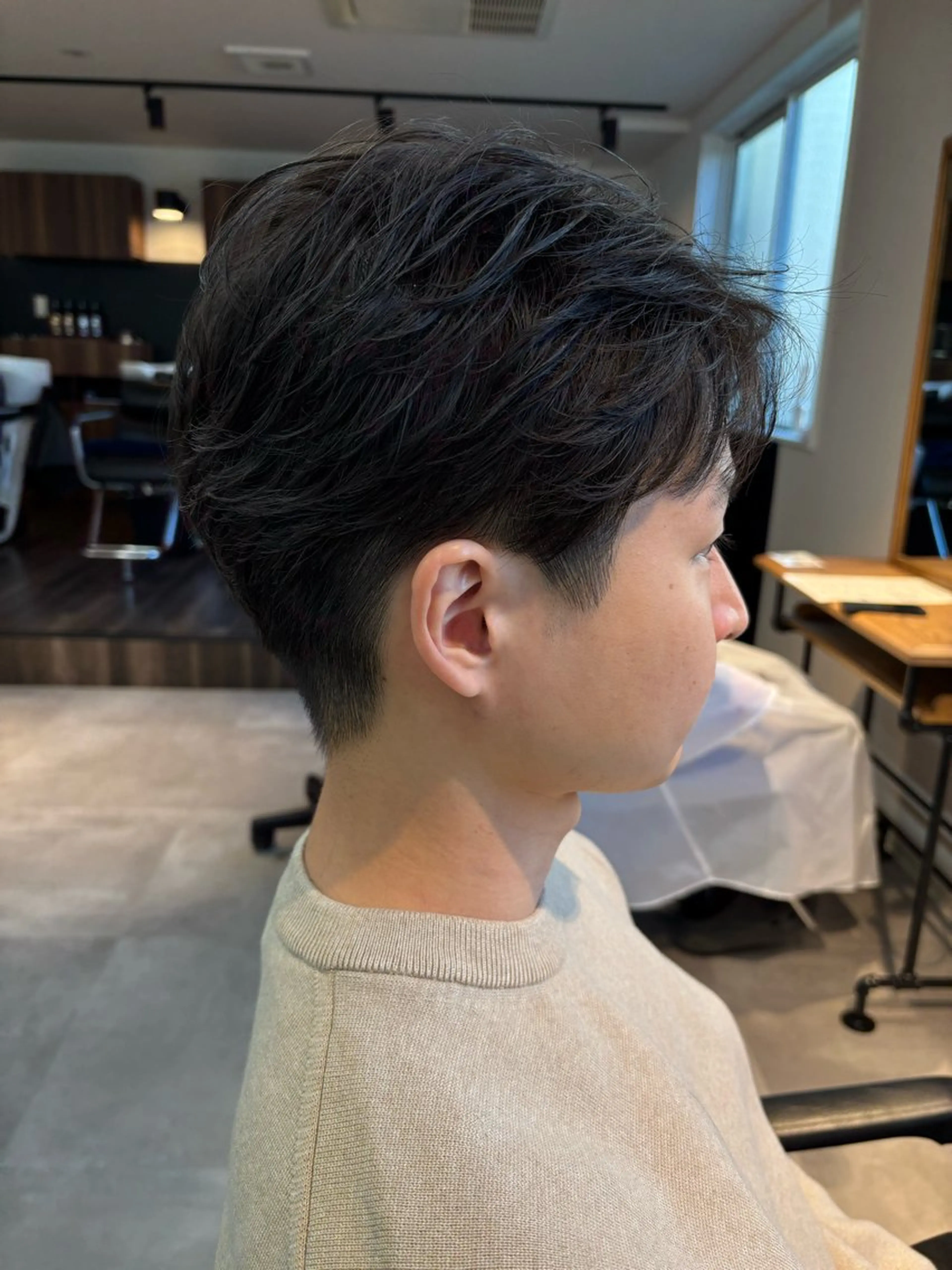 パーマ メンズ フェザーパーマ メンズパーマ カット パーマ 保立/フェザーパーマ /メンズカット千葉のヘアスタイル