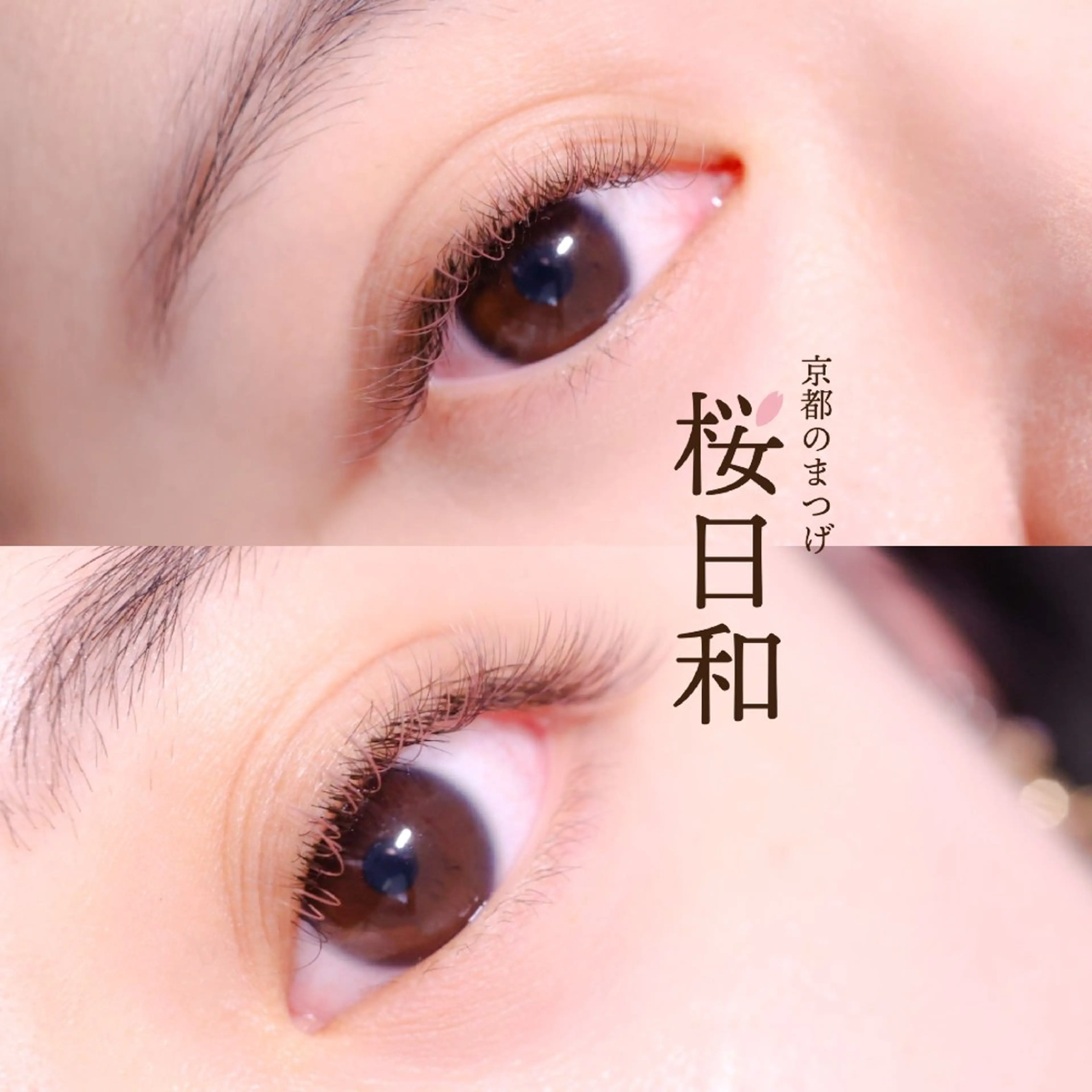 マツエク・マツパ カラーマツエク フラットラッシュ セクシー ボリュームラッシュ 京都のまつげ桜日和 小島美桜のマツエク・マツパデザイン