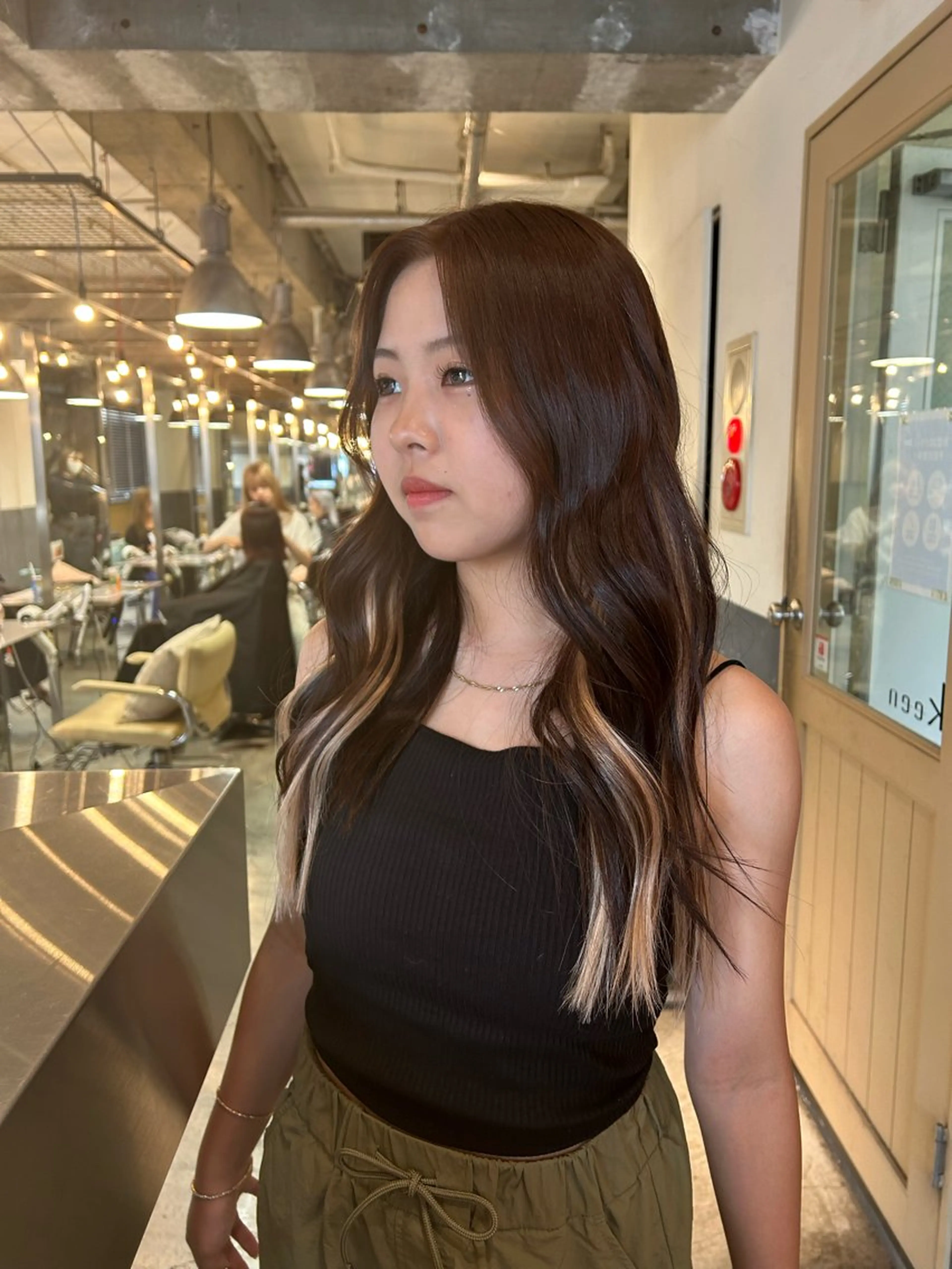 ロング カラー エクステ keen 立川のヘアスタイル