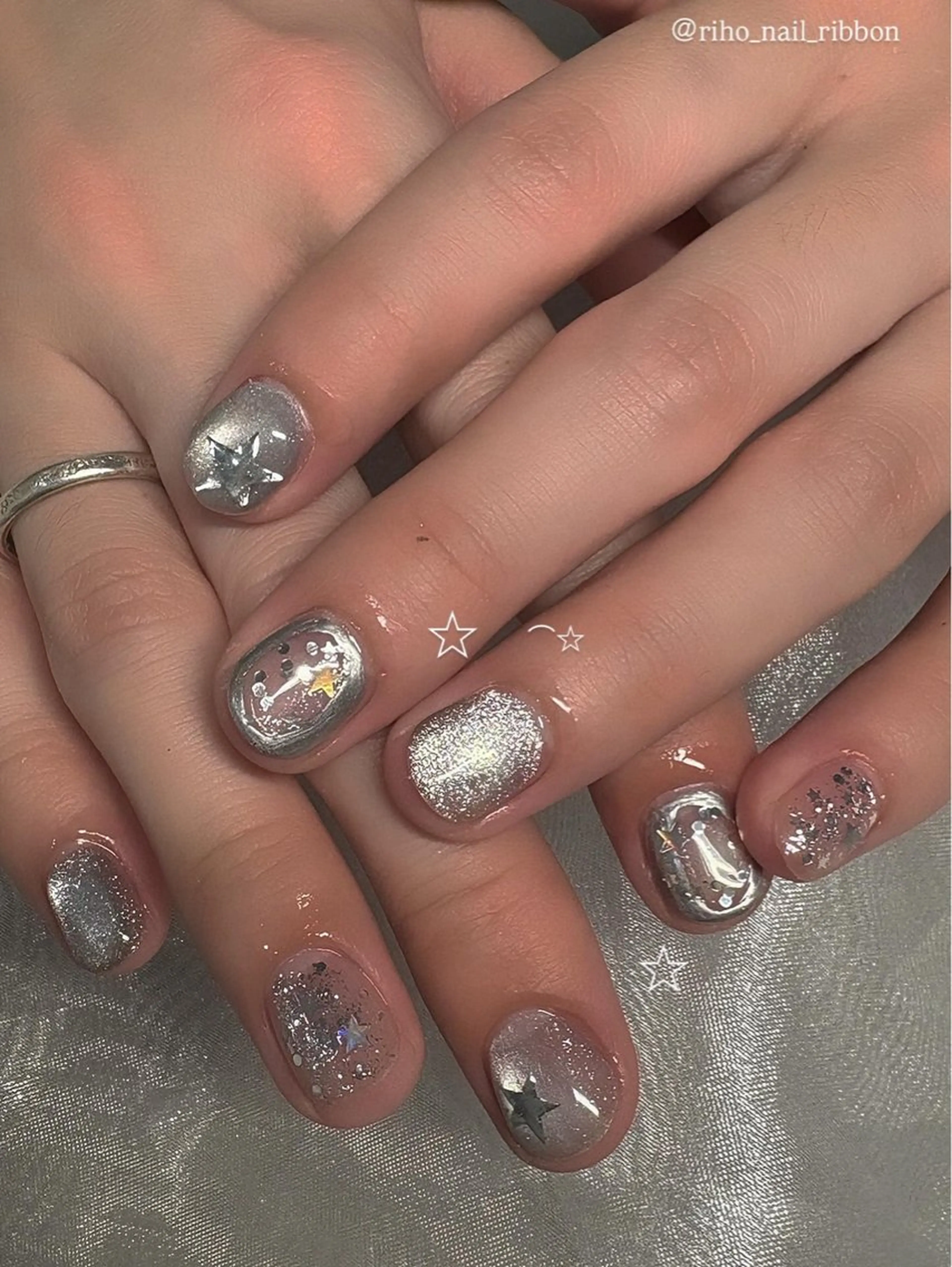 ネイル メンズネイル ハンドネイル 艶/マグネット/網紅 /韓国/岩下りほのネイルデザイン