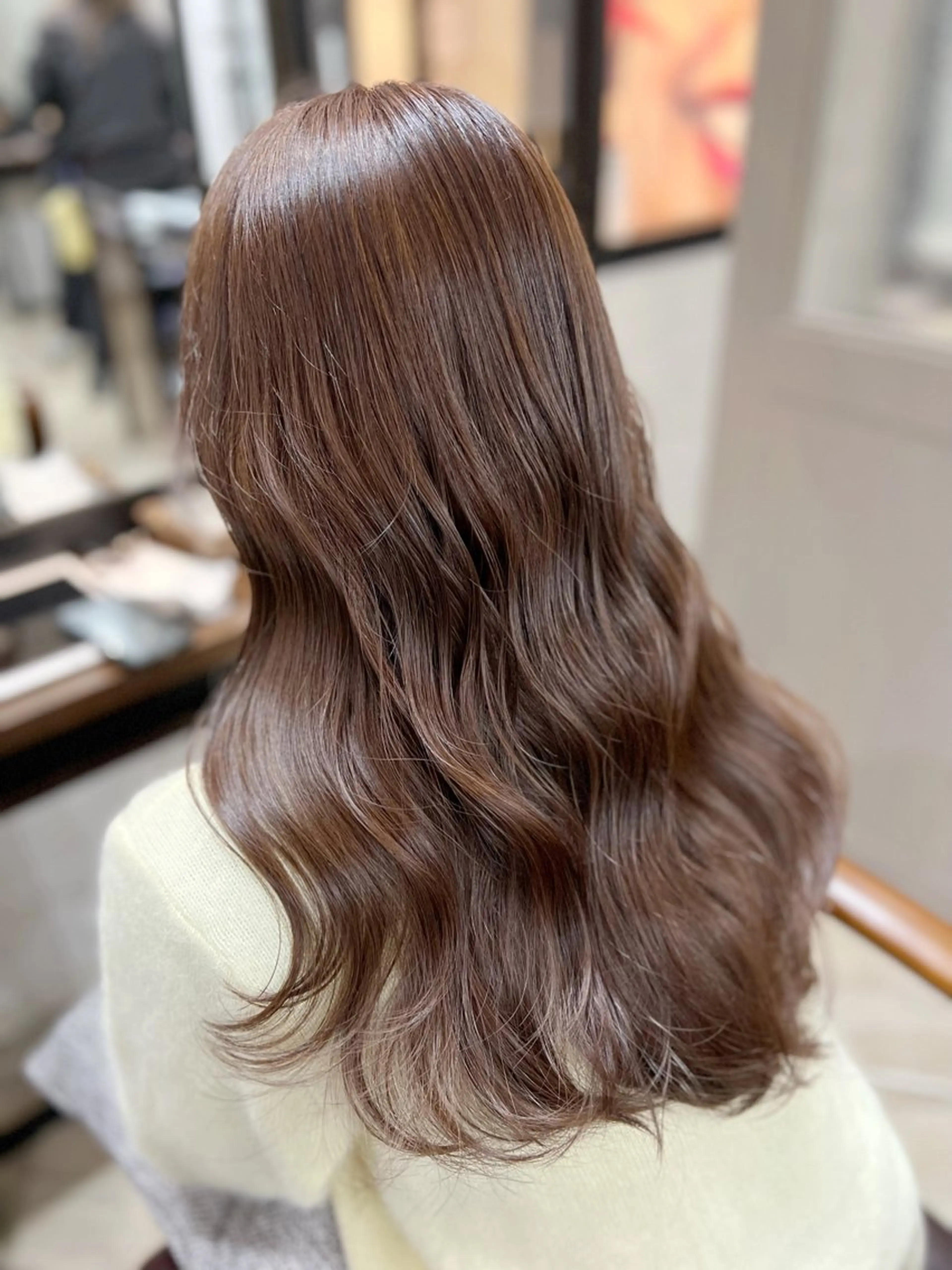 ロング カラー ヘアアレンジ ブリーチ 透明感カラー ダブルカラー グレージュ モカグレージュ 顔まわり職人🇰🇷 韓国ヘア/KAITOのヘアスタイル