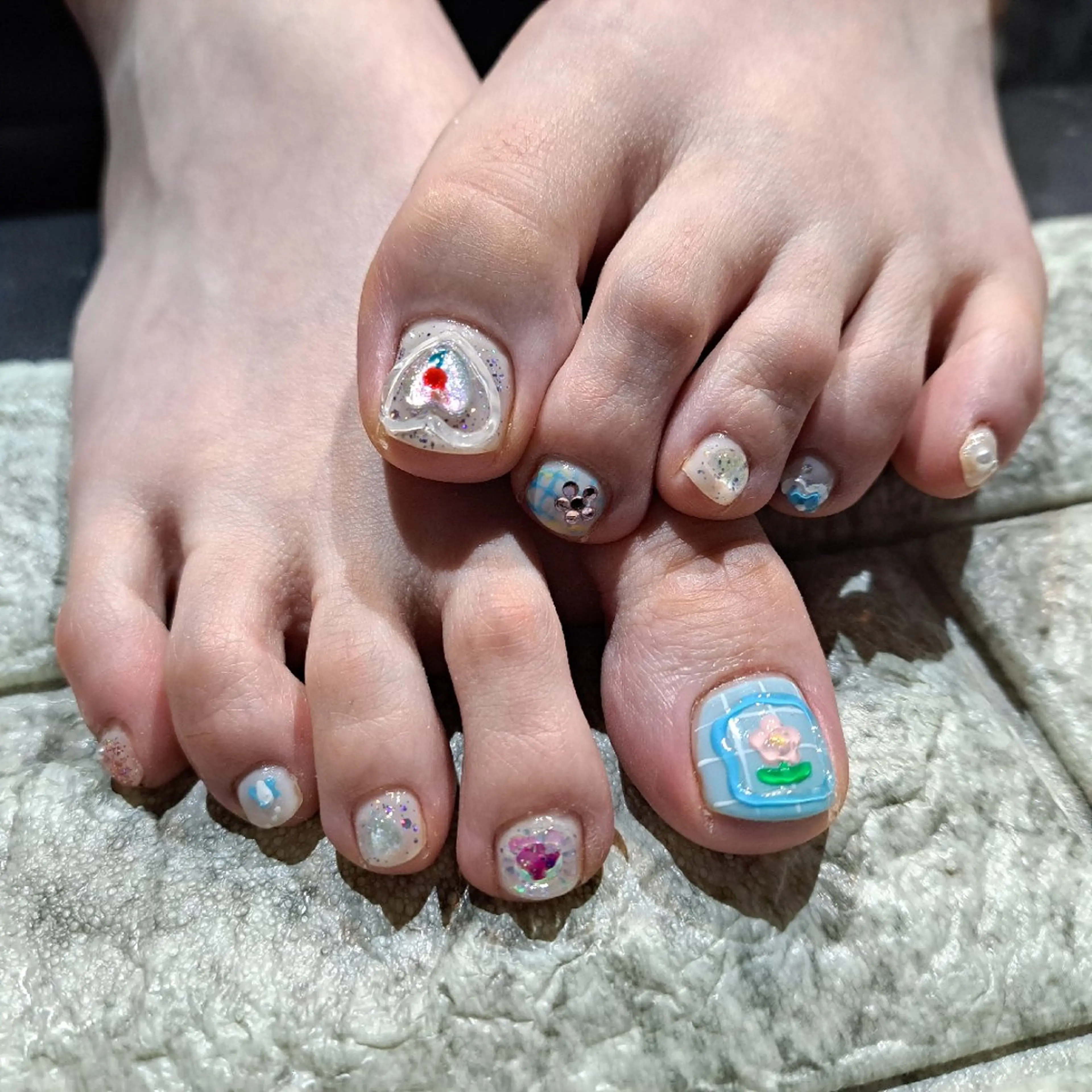 ネイル フットネイル RounGe町田店 🧸大谷のネイルデザイン