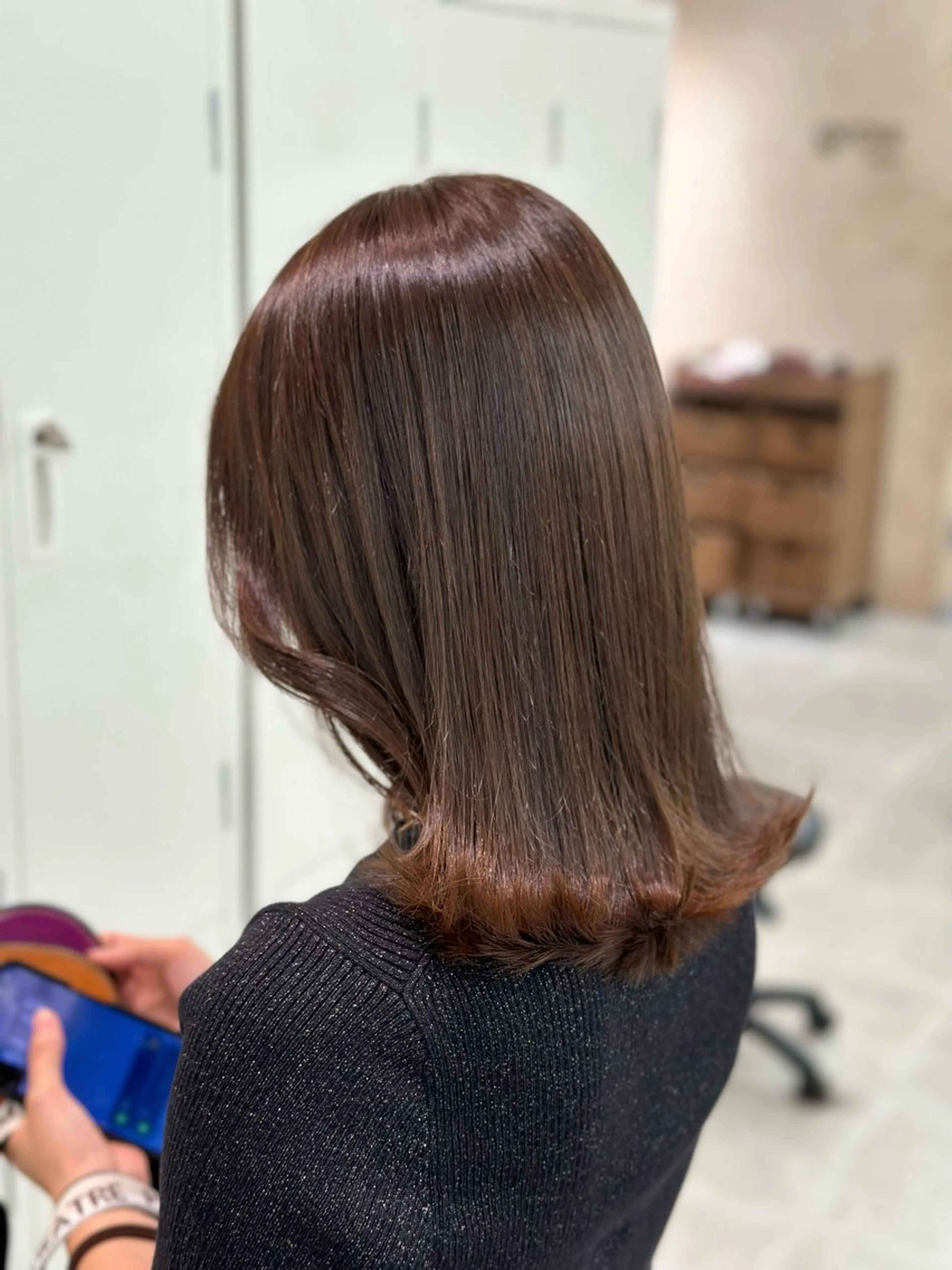 ミディアム カラー 🤍透明感カラー🤍 Moeのヘアスタイル