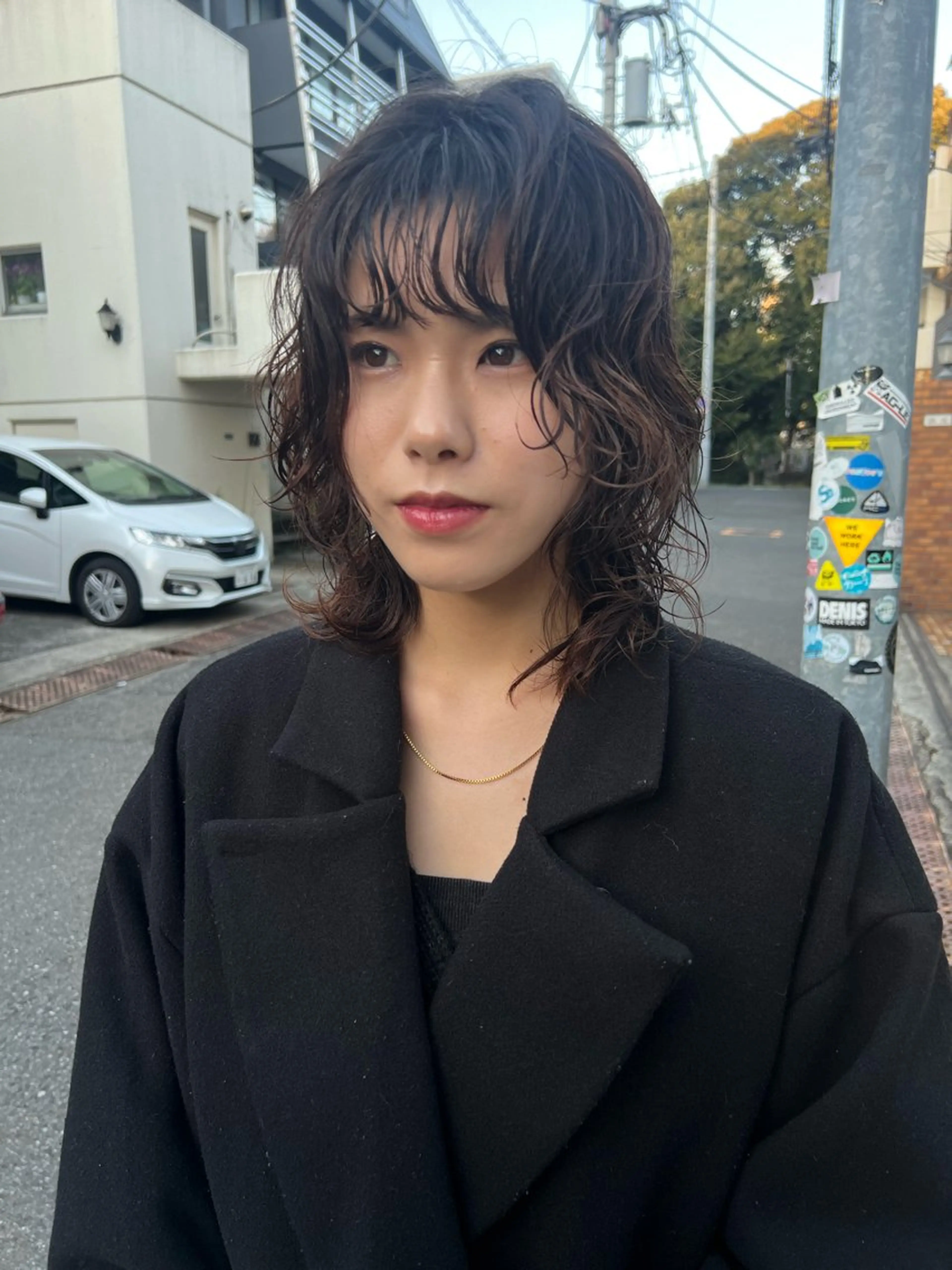 ミディアム パーマ ミディアムパーマ ウルフカット 🪐ナチュラルモード ヘア🪐honokaのヘアスタイル