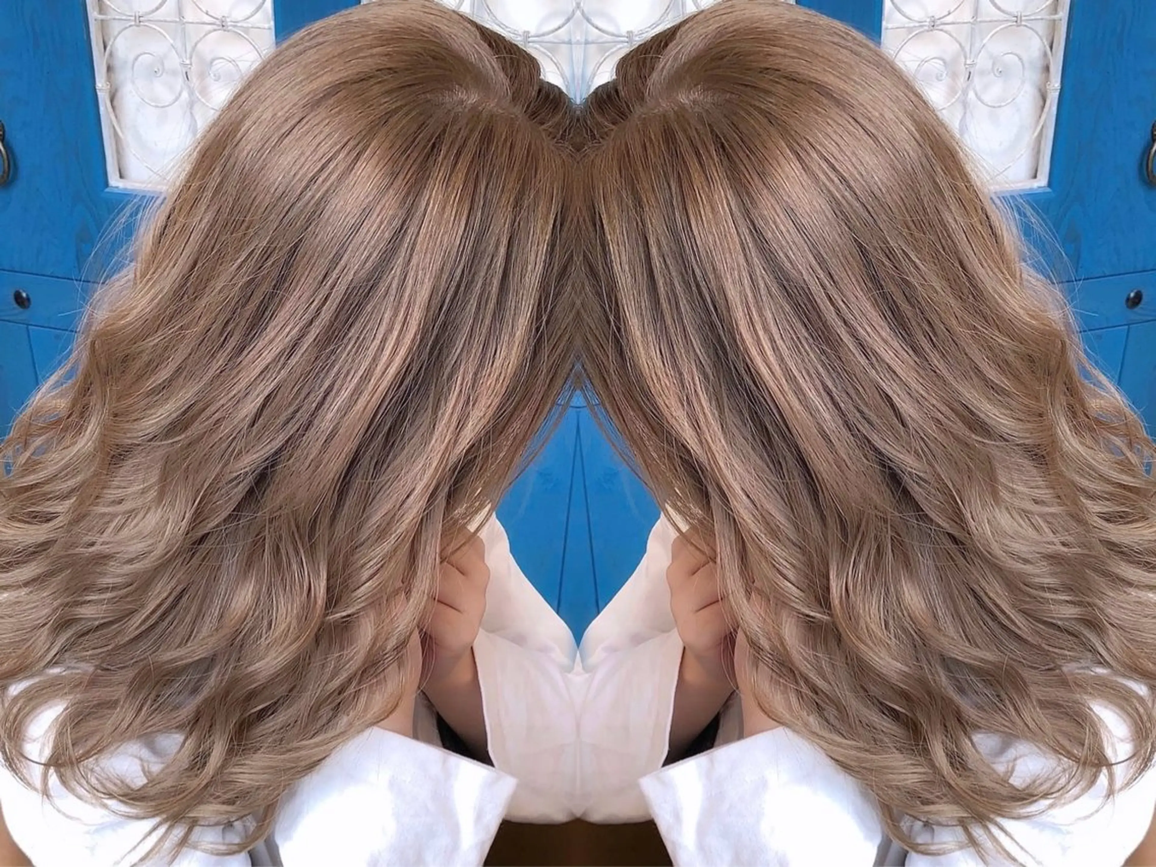 ロング カラー 透明感カラー×ケア ブリーチTakeruのヘアスタイル