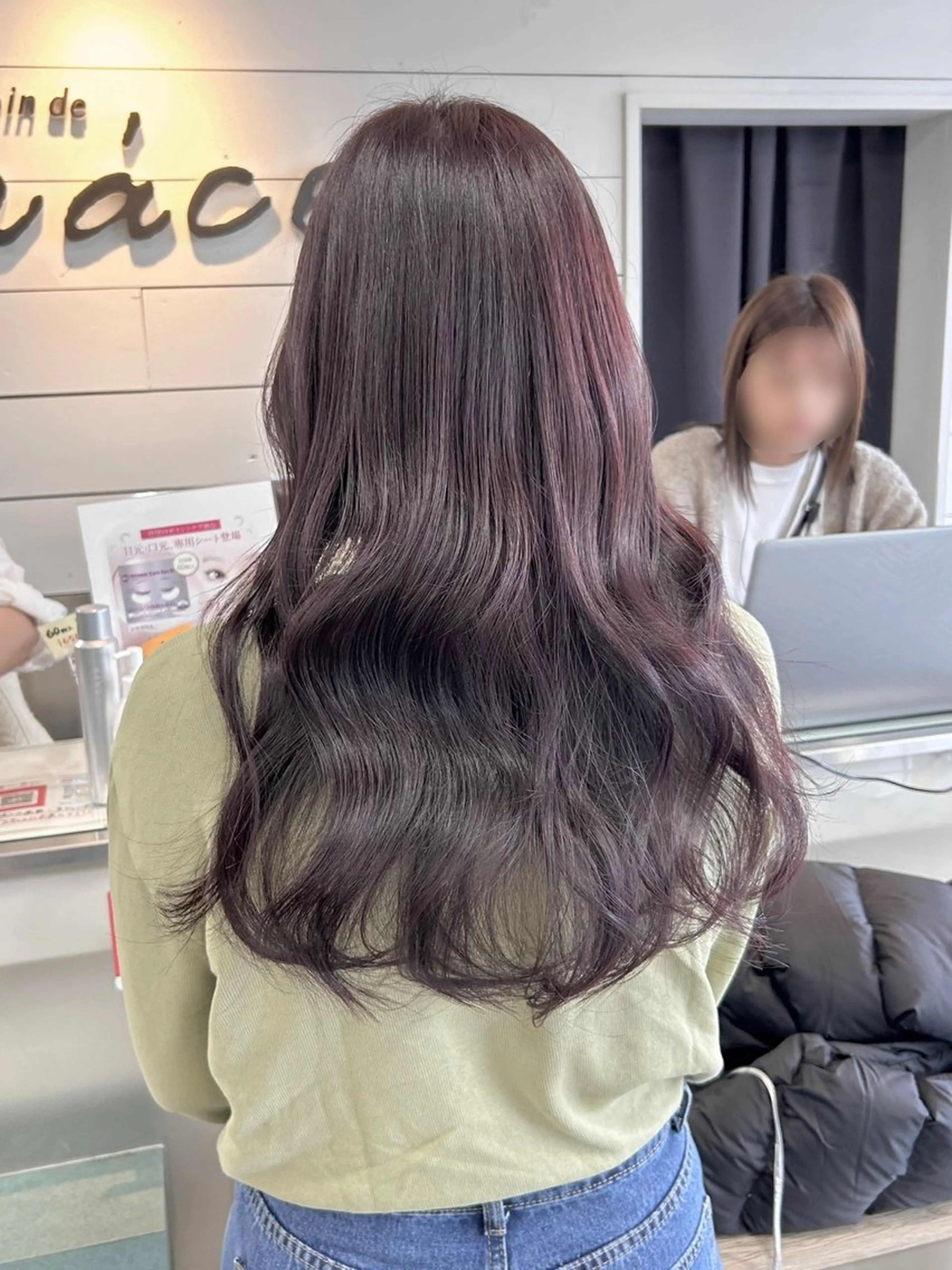 ロング パープルカラー ヘアカラー 🫧艶髪カラー🫧 森本くるみのヘアスタイル