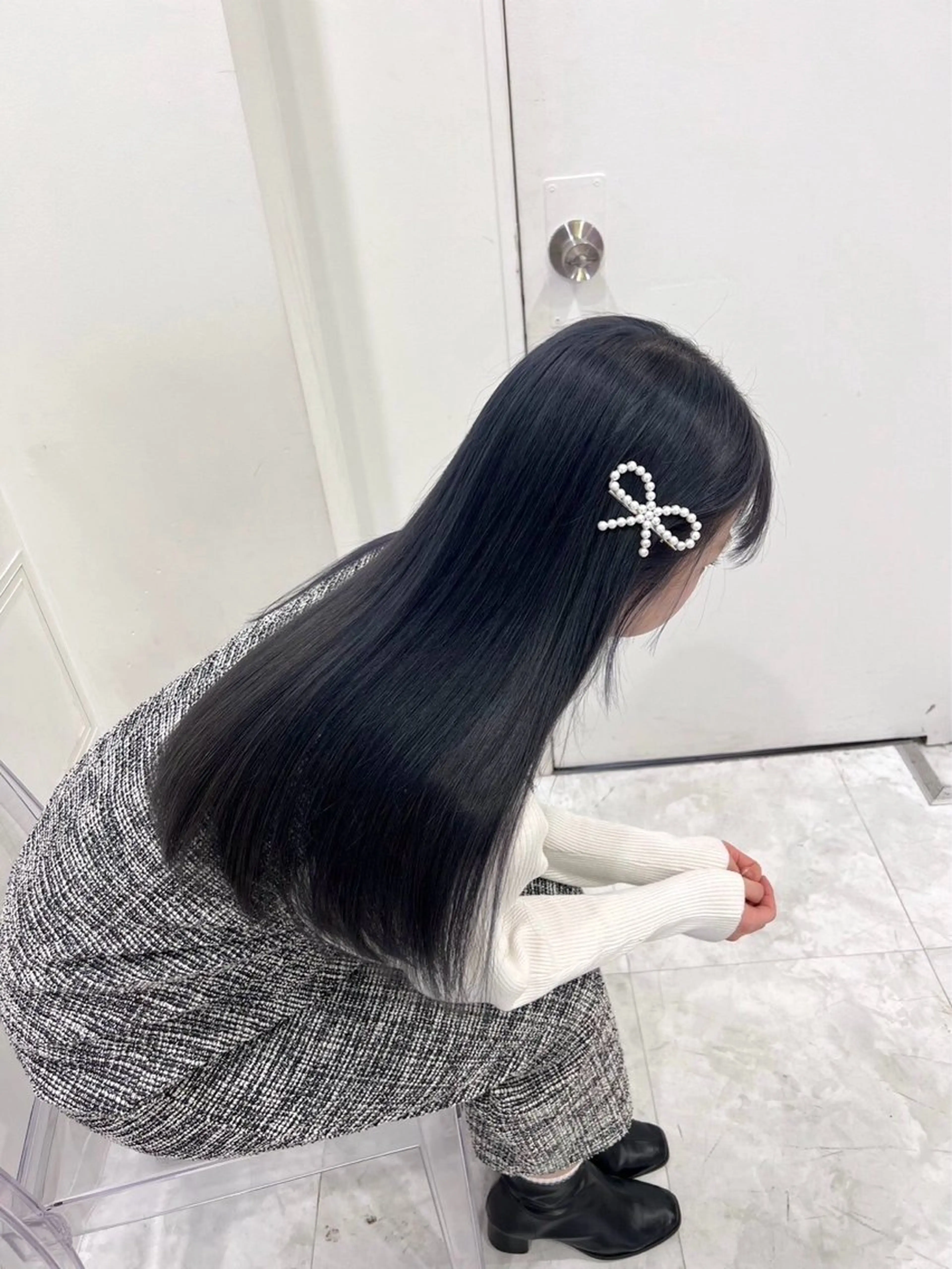 ロング カラー カット ヘアカラー トリートメント ヘッドスパ ヘアセット 表参道♡暗髪♡ 艶カラー♡アユミのヘアスタイル