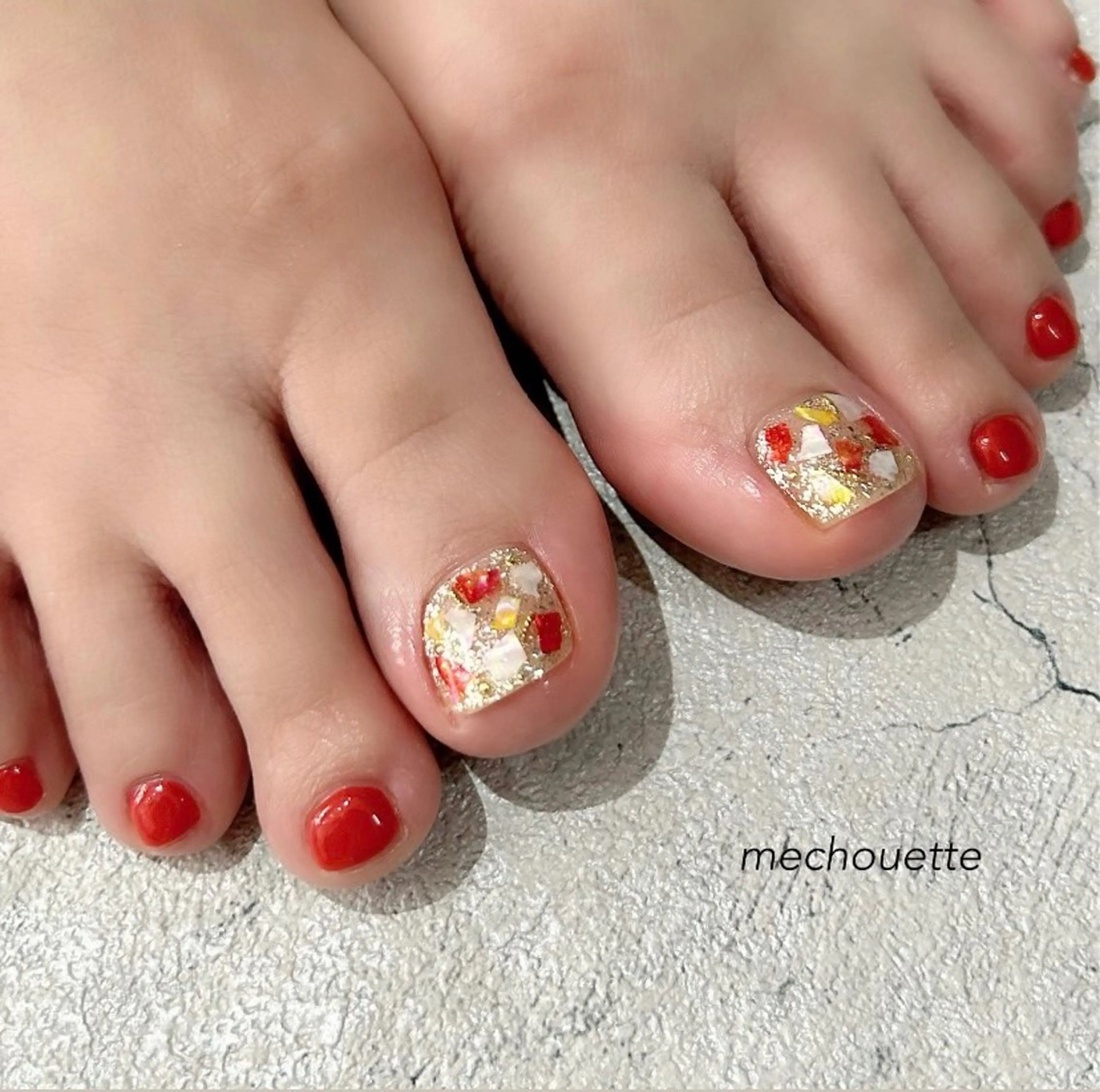 【ご新規様限定】フットネイル・親指デザインコース(オフ代無料☆)の写真