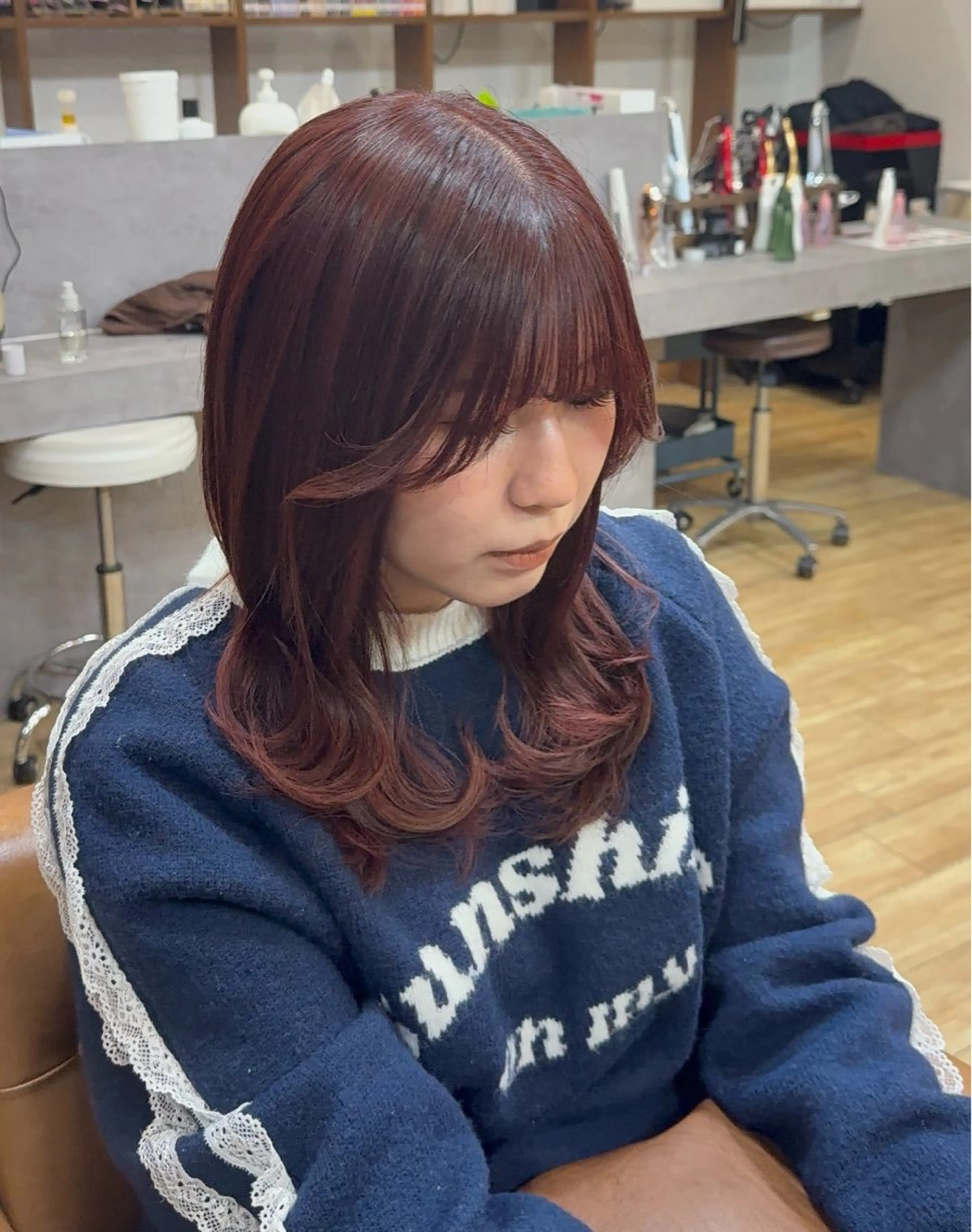 セミロング 📍野田阪神/海老江 /カラー/かーきぃのヘアスタイル