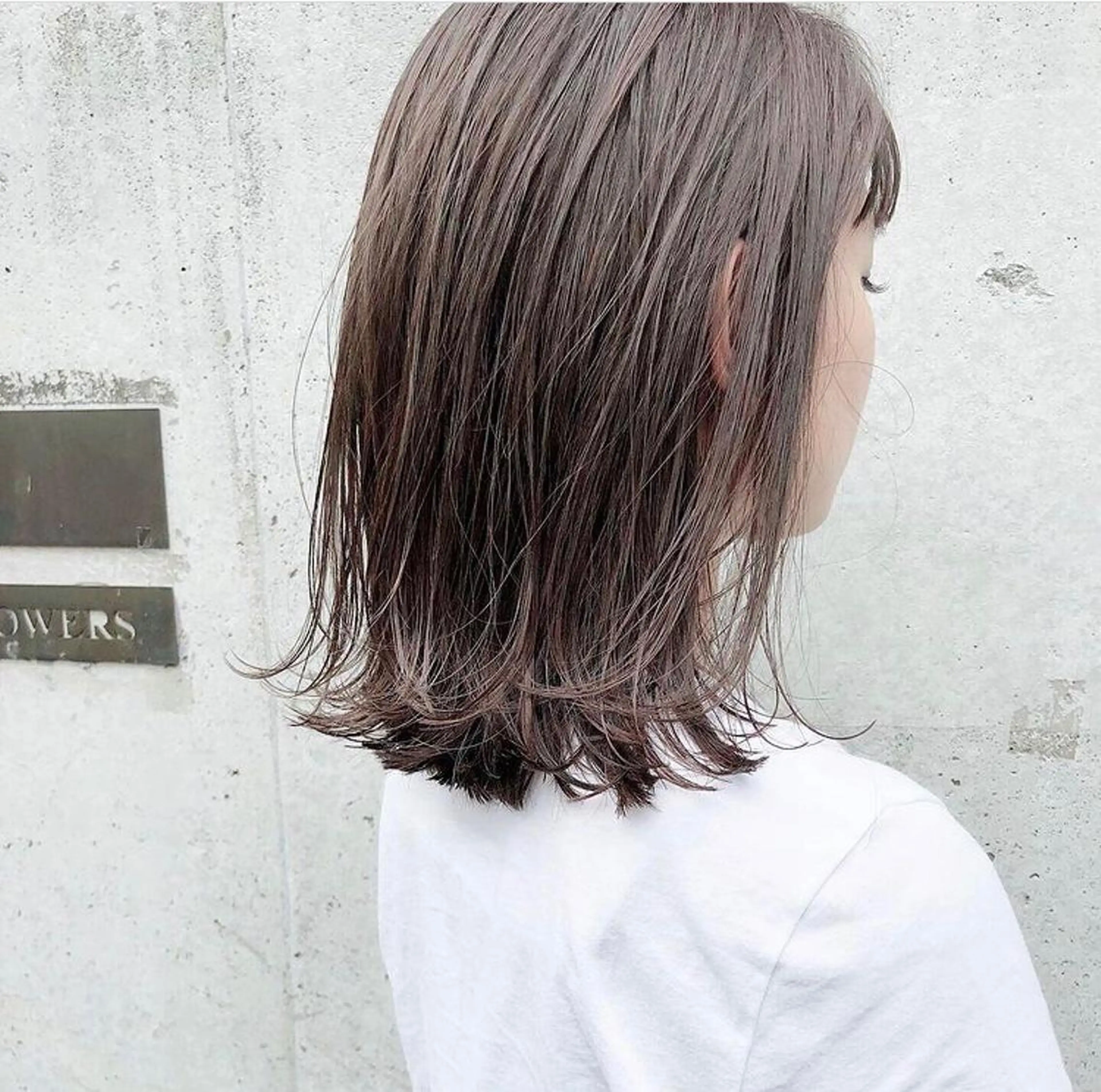 ミディアム カラー カット ヘアカラー トリートメント HATSUMEI ゆうまのヘアスタイル