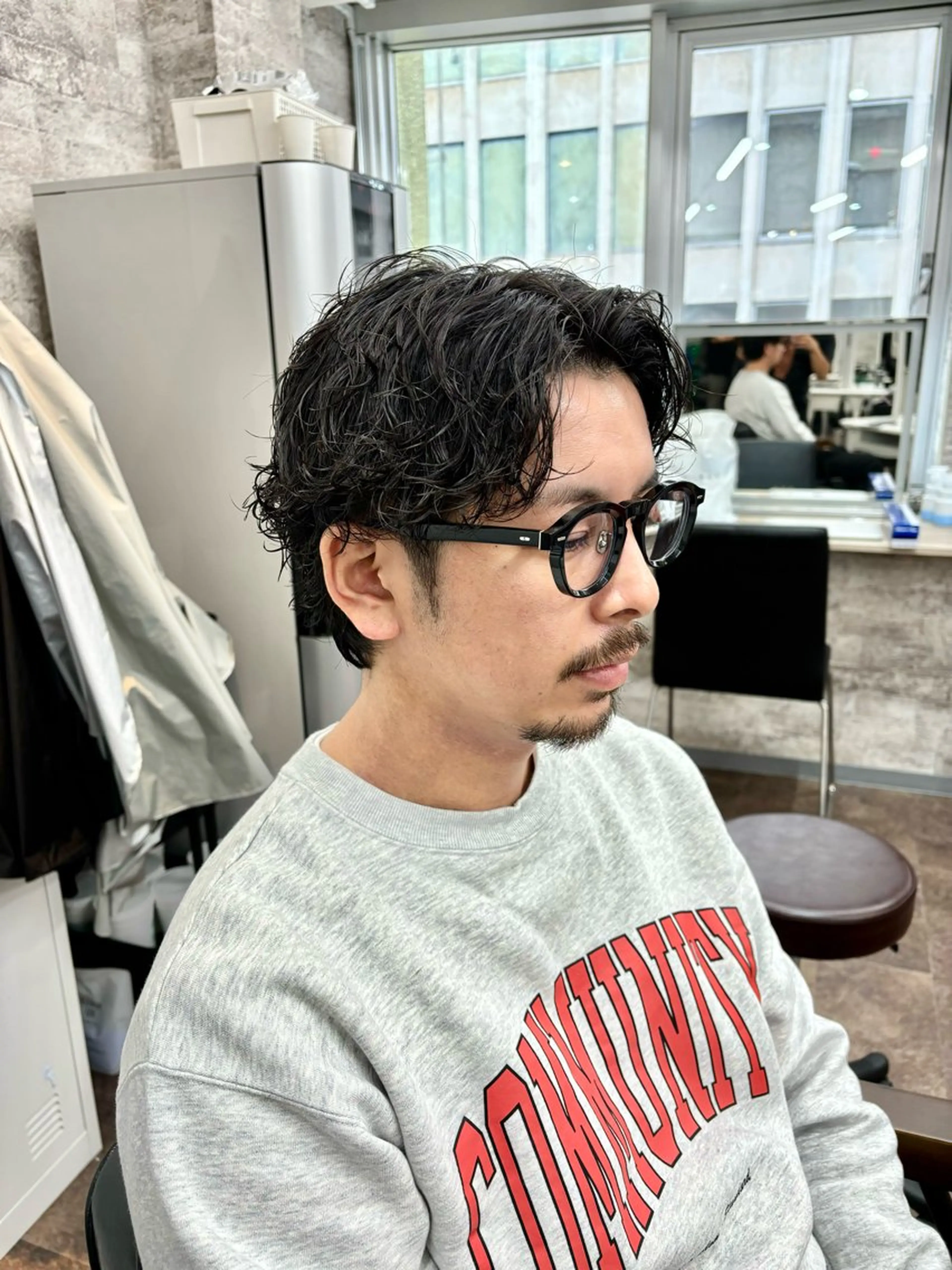 パーマ メンズ フェードパーマ 新倉幸之助のヘアスタイル