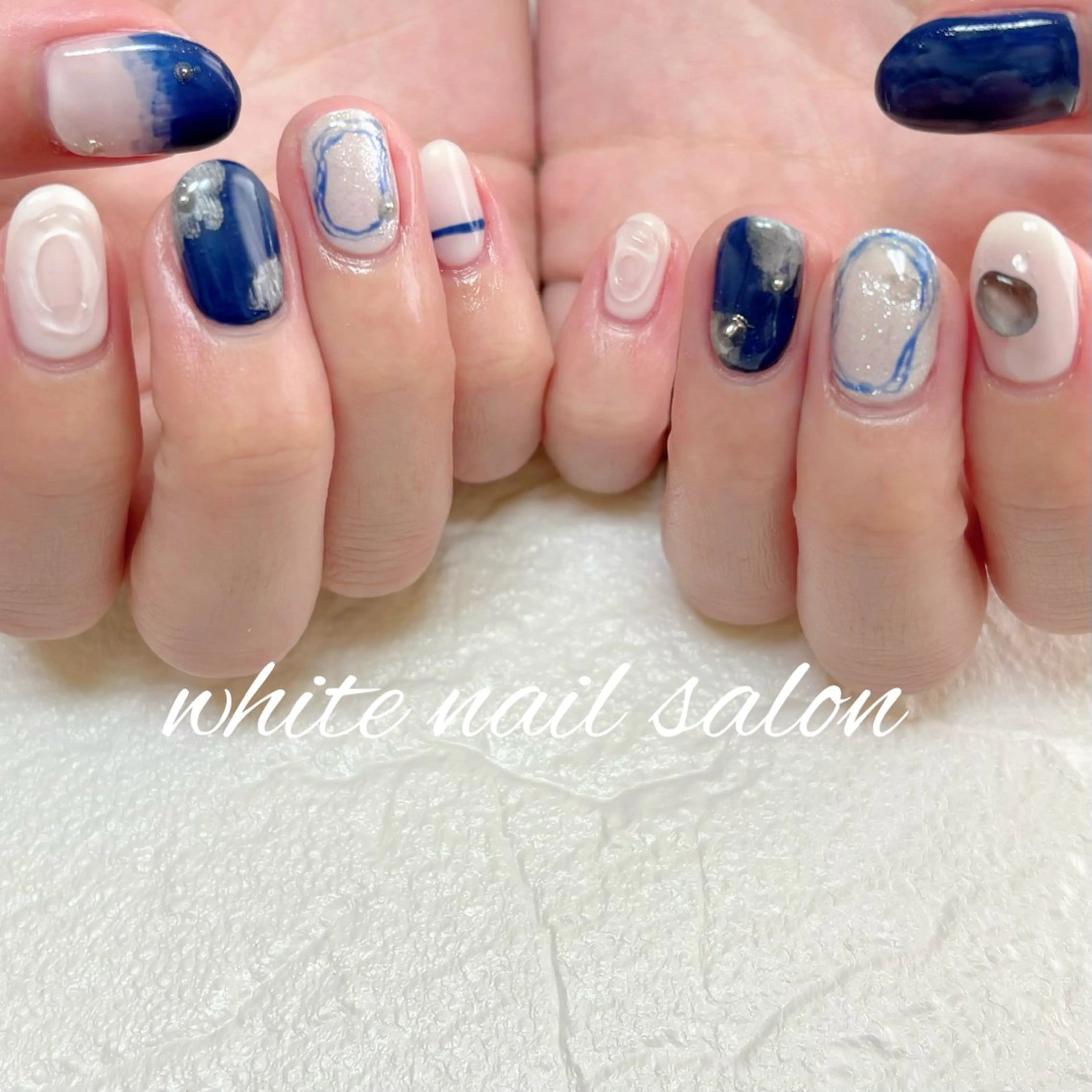 ネイル 持ち込み ホワイト ハンドネイル white nail salonのネイルデザイン