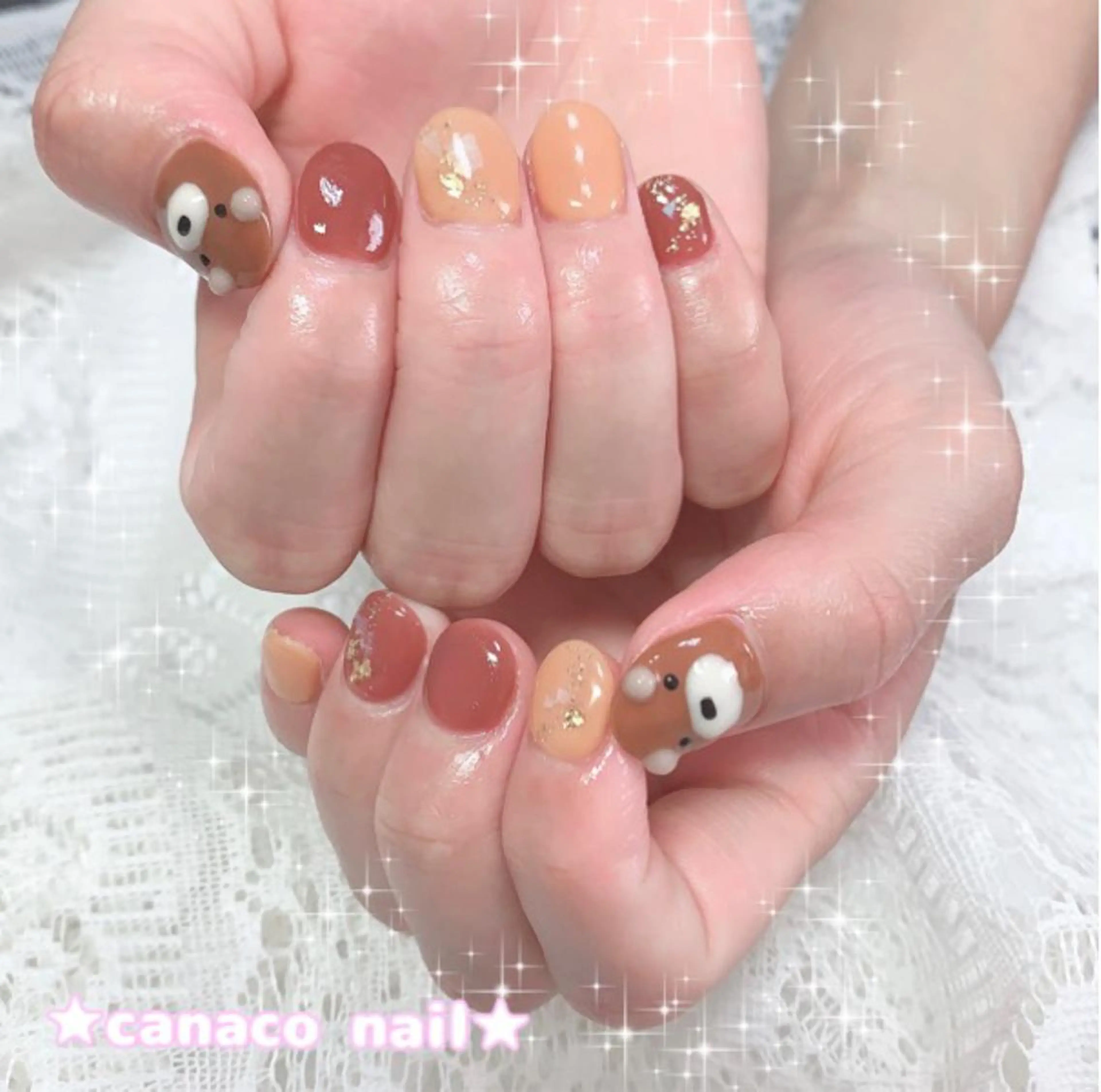 ネイル アートネイル ジェルネイル パラジェル ストーンネイル ハンドネイル ハンドケア ベテランネイル cnc nailのネイルデザイン