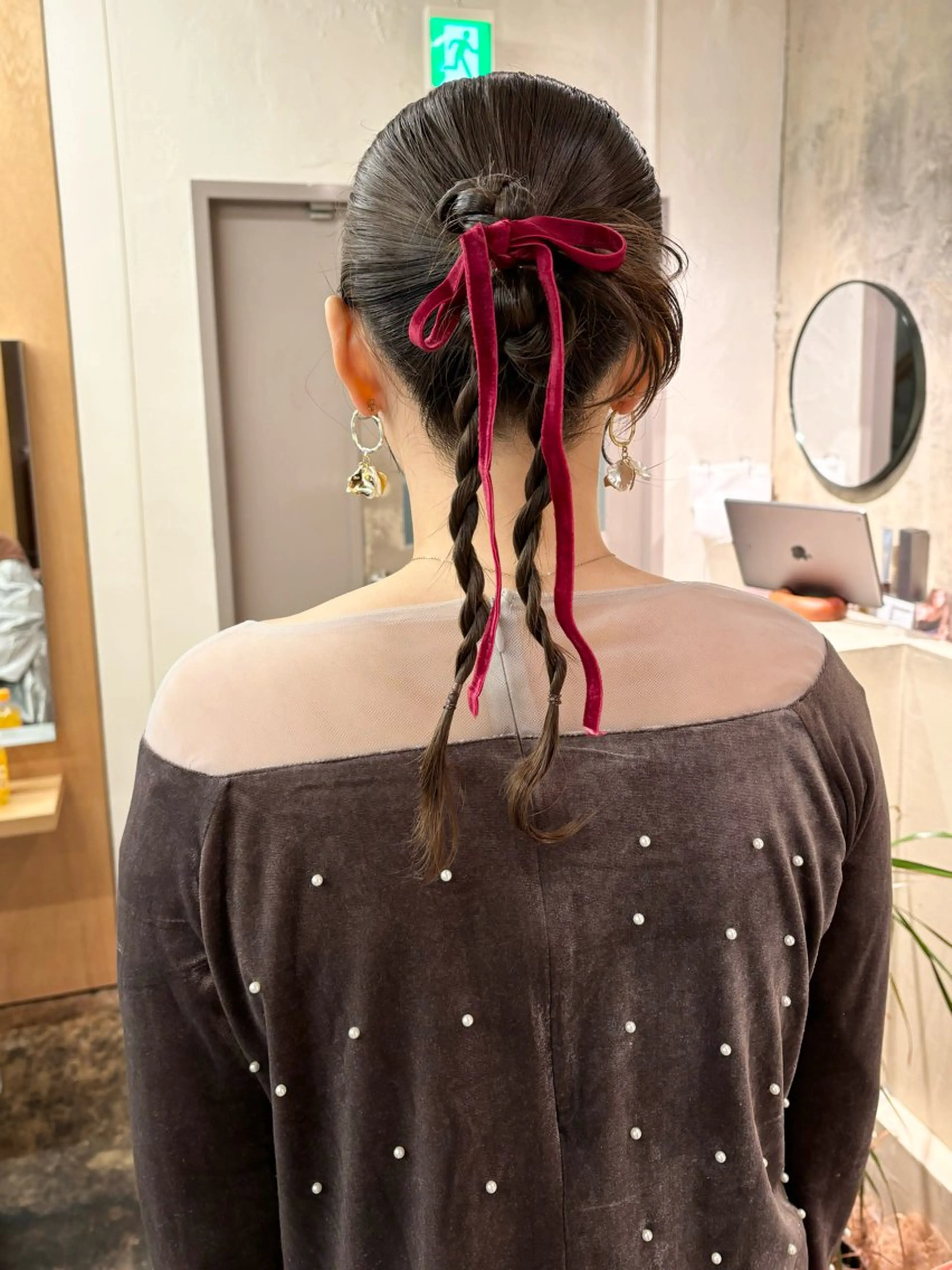 セミロング ヘアアレンジ ヘアセット 美空🐇 レイヤー / 透明感カラー🩰のヘアスタイル