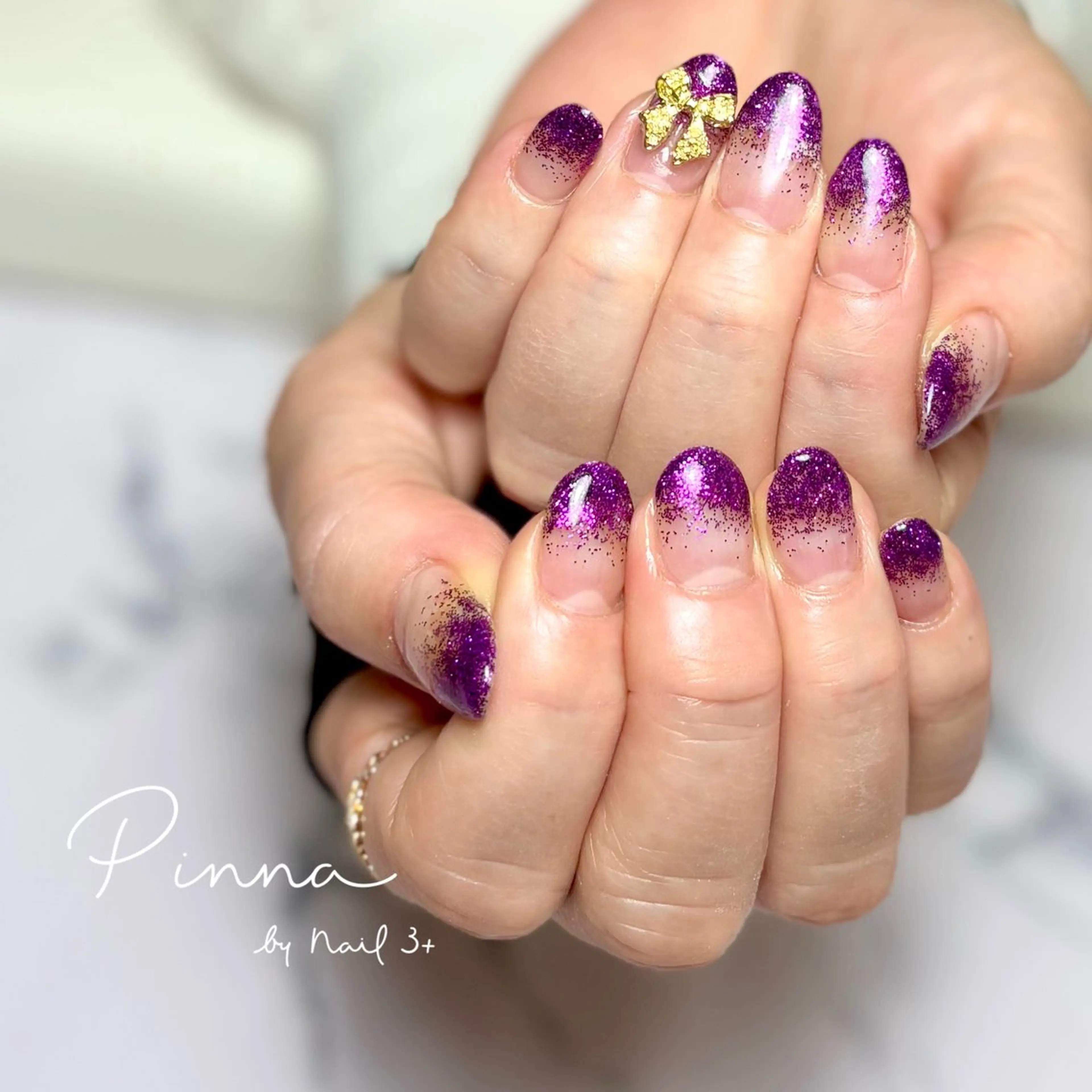ネイル リボン Mayu 🌷🦋のネイルデザイン
