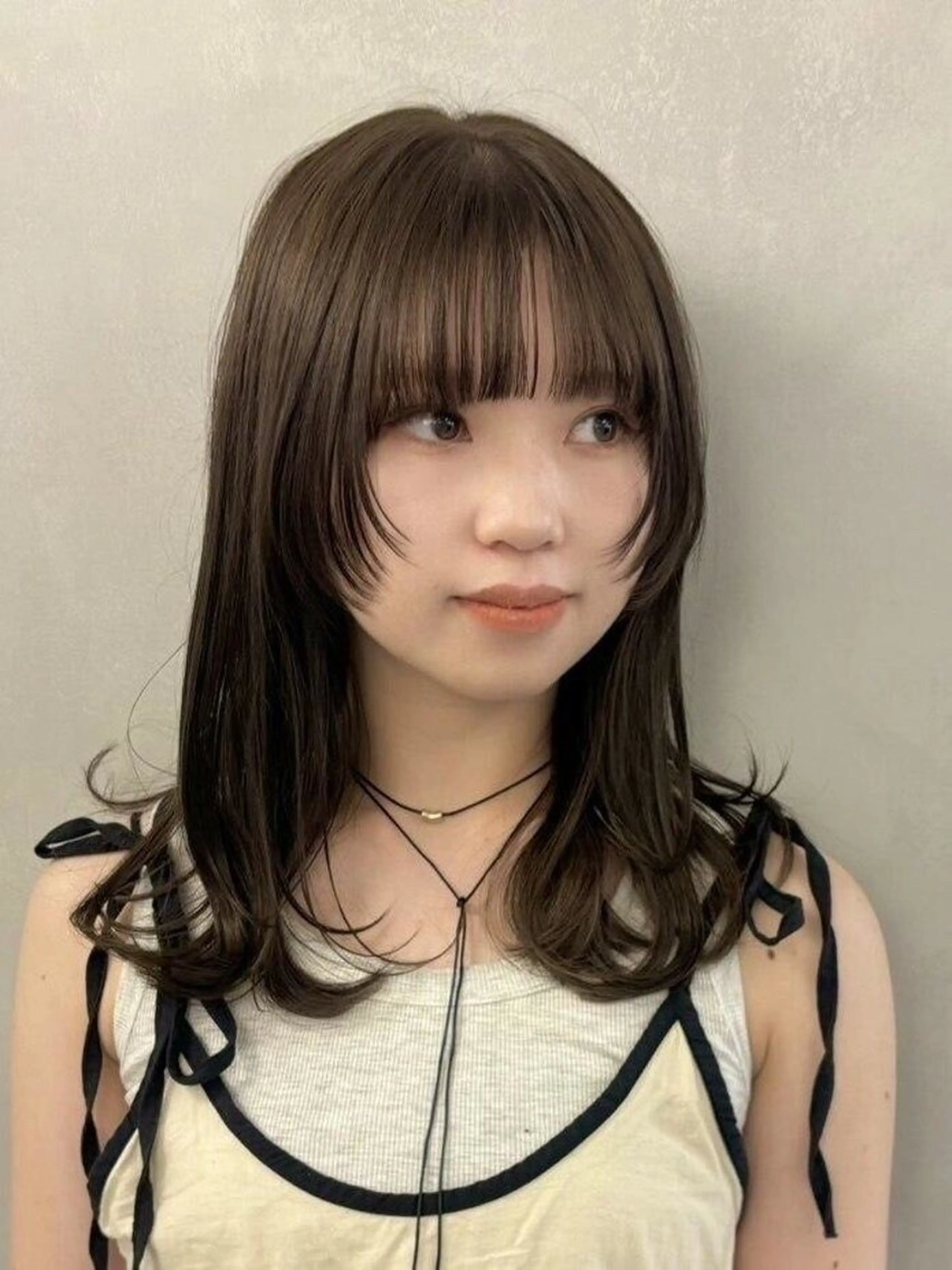セミロング カラー カット 縮毛矯正 お悩み解決縮毛矯正 レイヤー達人柴崎大樹のヘアスタイル