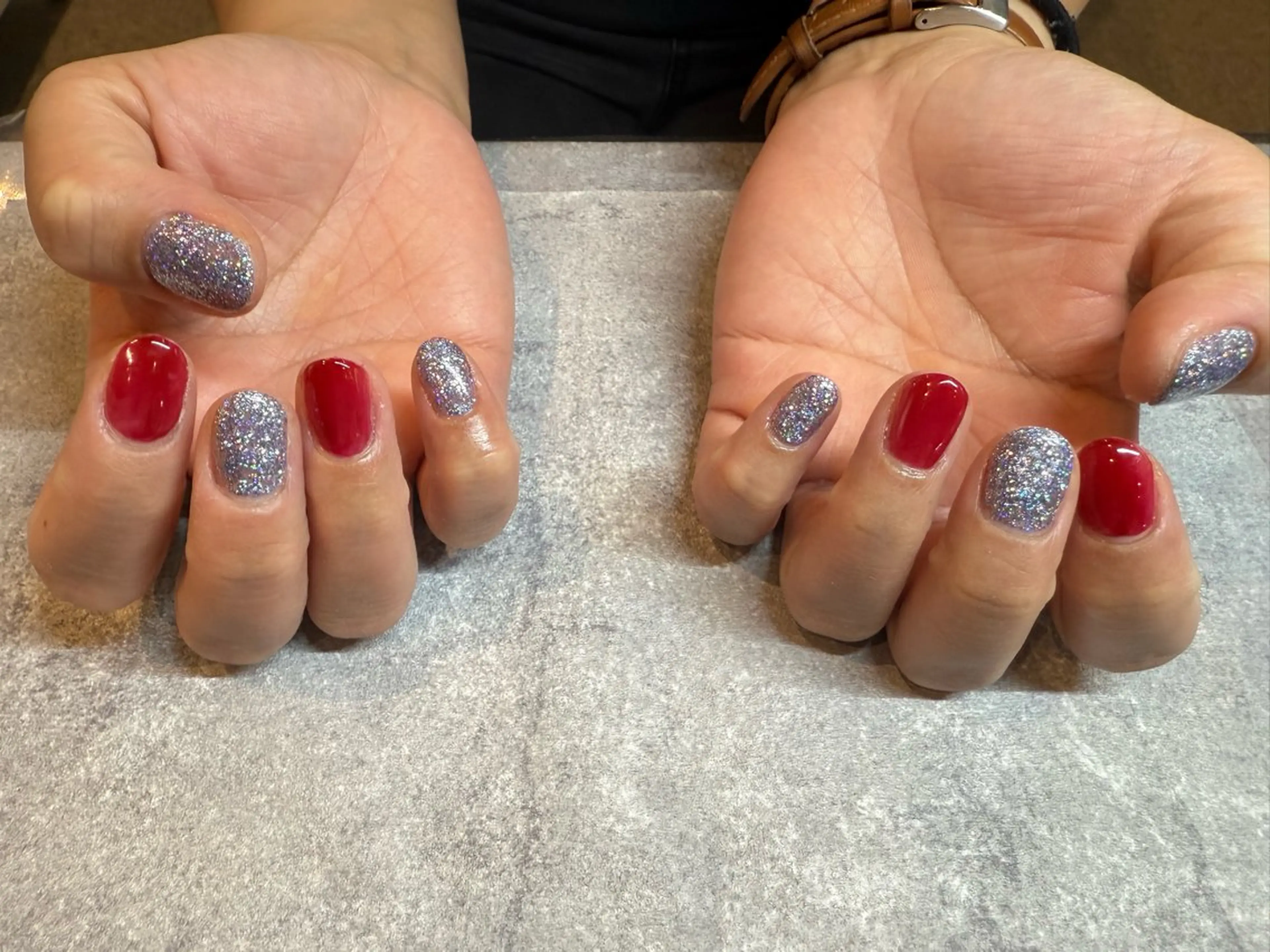 ネイル ラメ(グリッター) ワンカラーネイル Y Akiのネイルデザイン