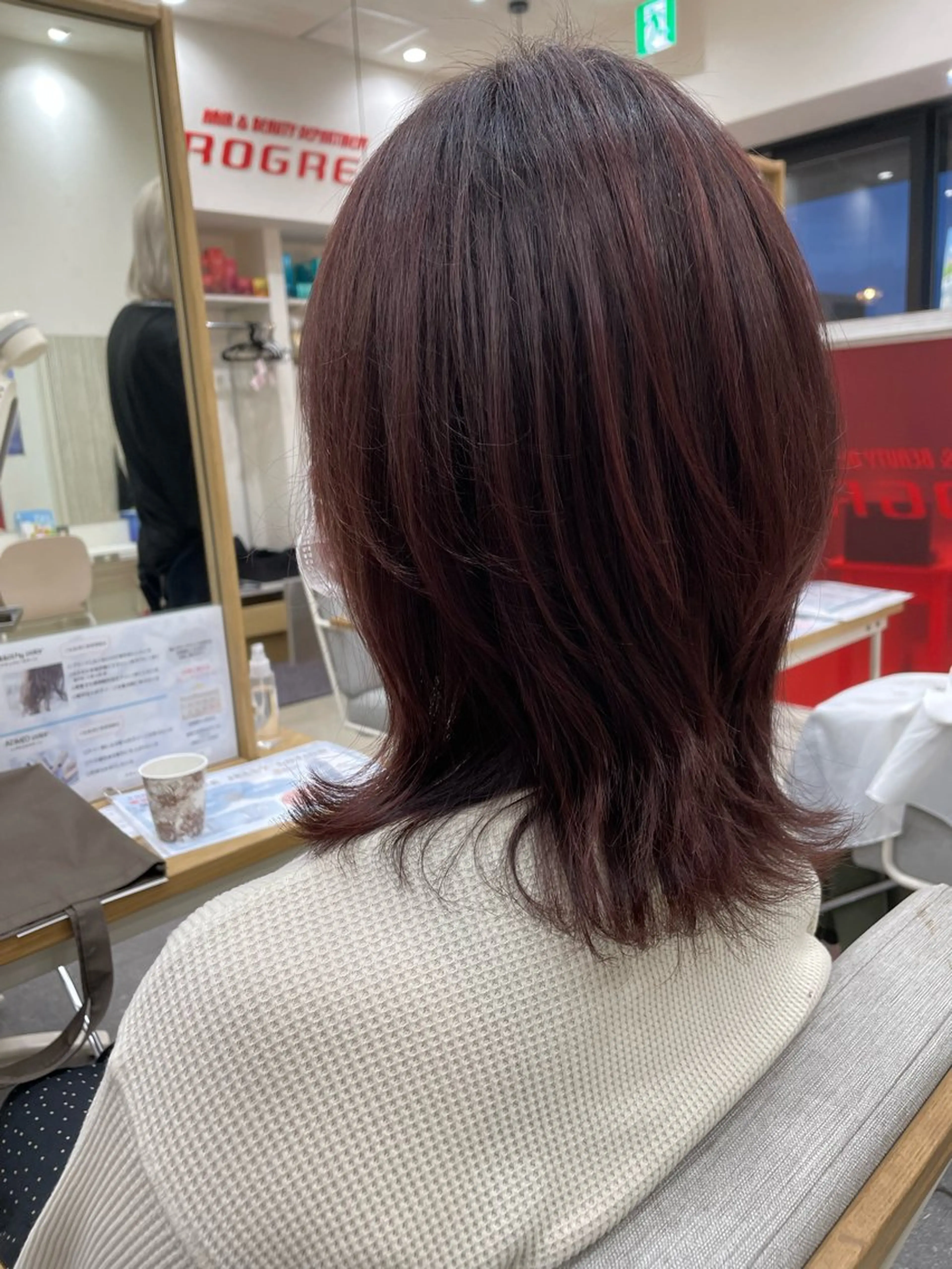 セミロング カット ヘアカラー トリートメント PROGRESS‣‣ 福澤 可音🐯🐝のヘアスタイル