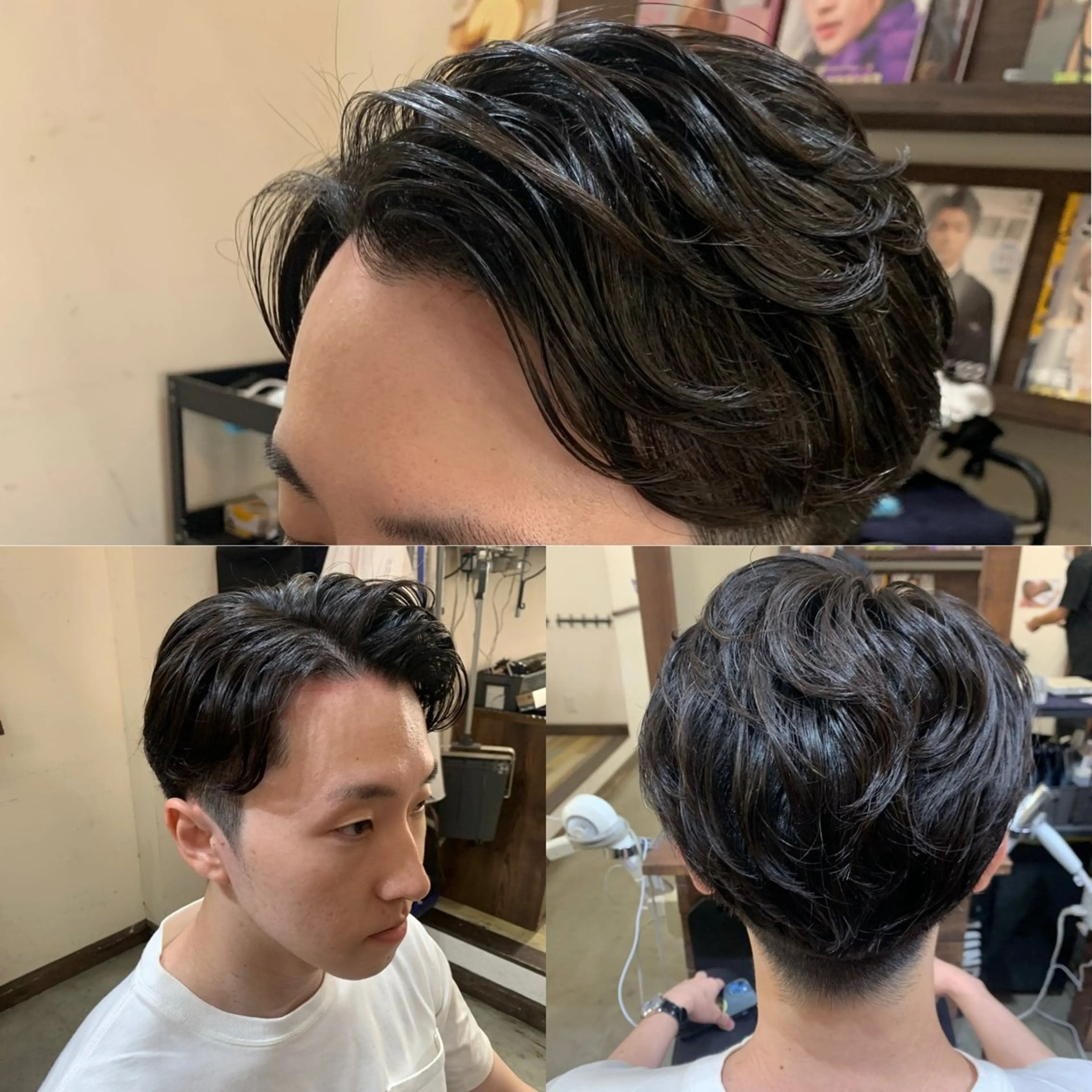 ショート カラー パーマ メンズ カット パーマ 池田達也anyhow /店長のヘアスタイル