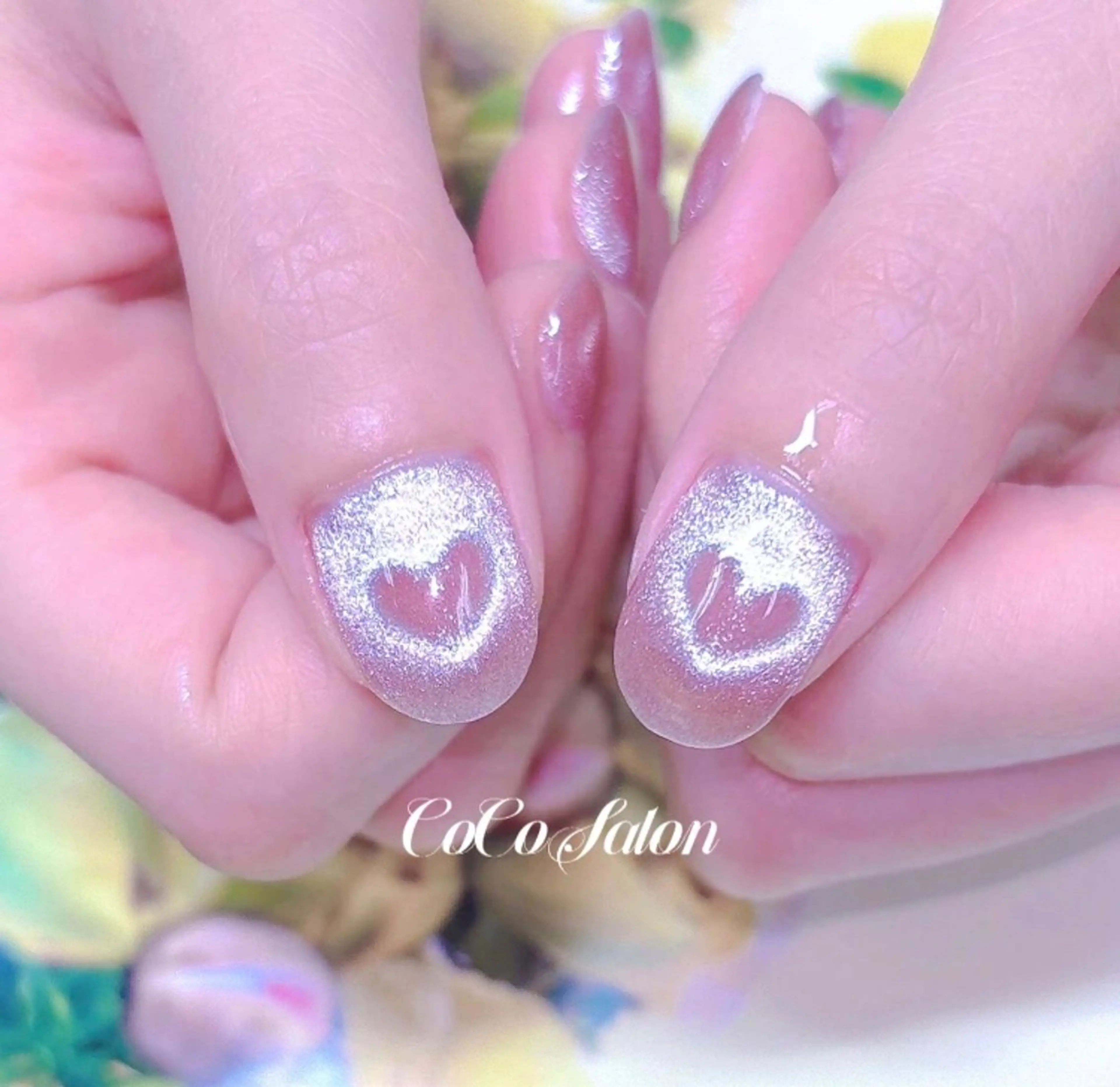 ネイル ハート マグネットネイル CoCo Salon ネイル/睫毛/脱毛のネイルデザイン