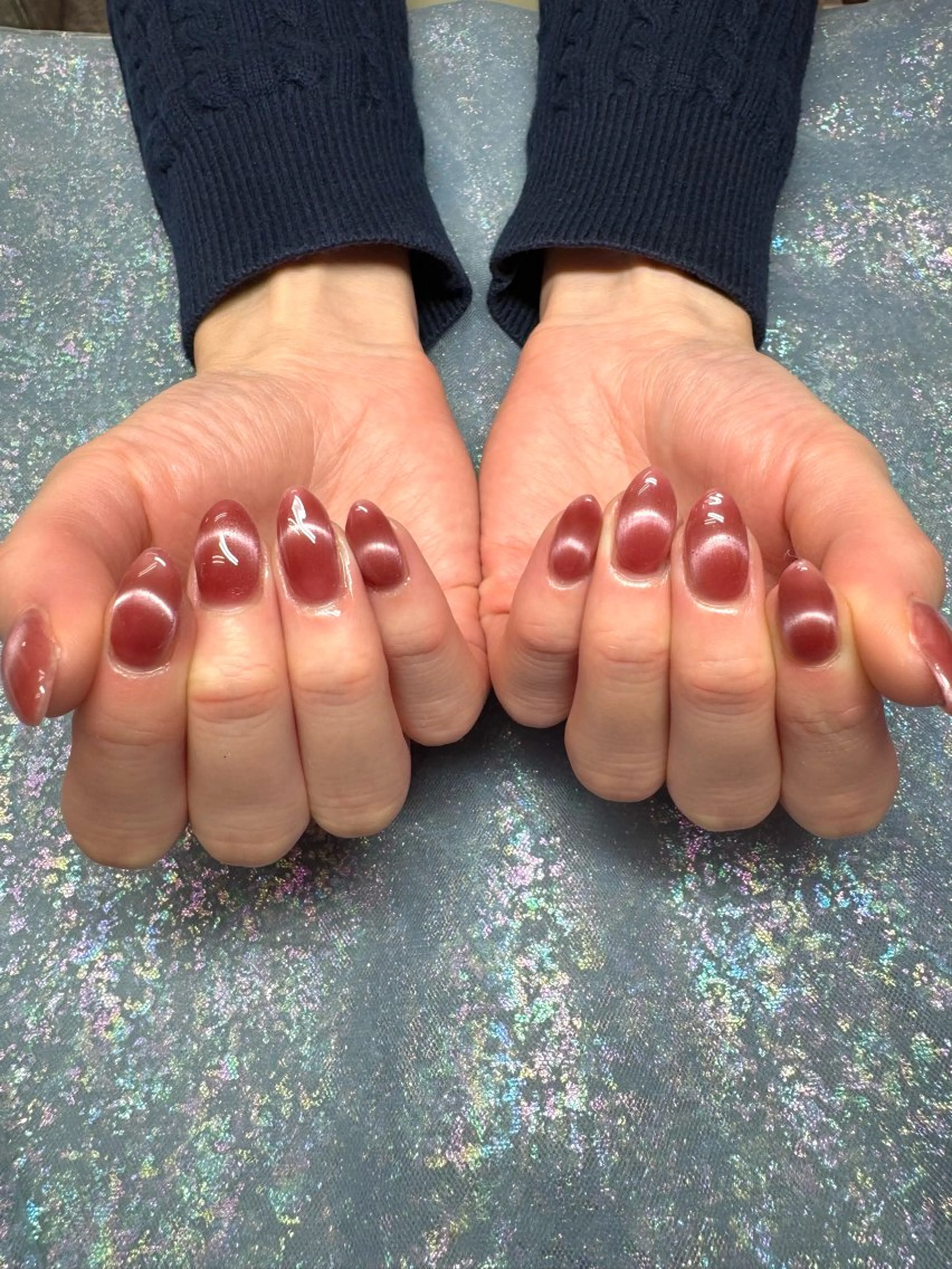 ネイル フレンチネイル マグネットネイル シンプルネイル nail spaß所属・WAKALU .のネイルデザイン