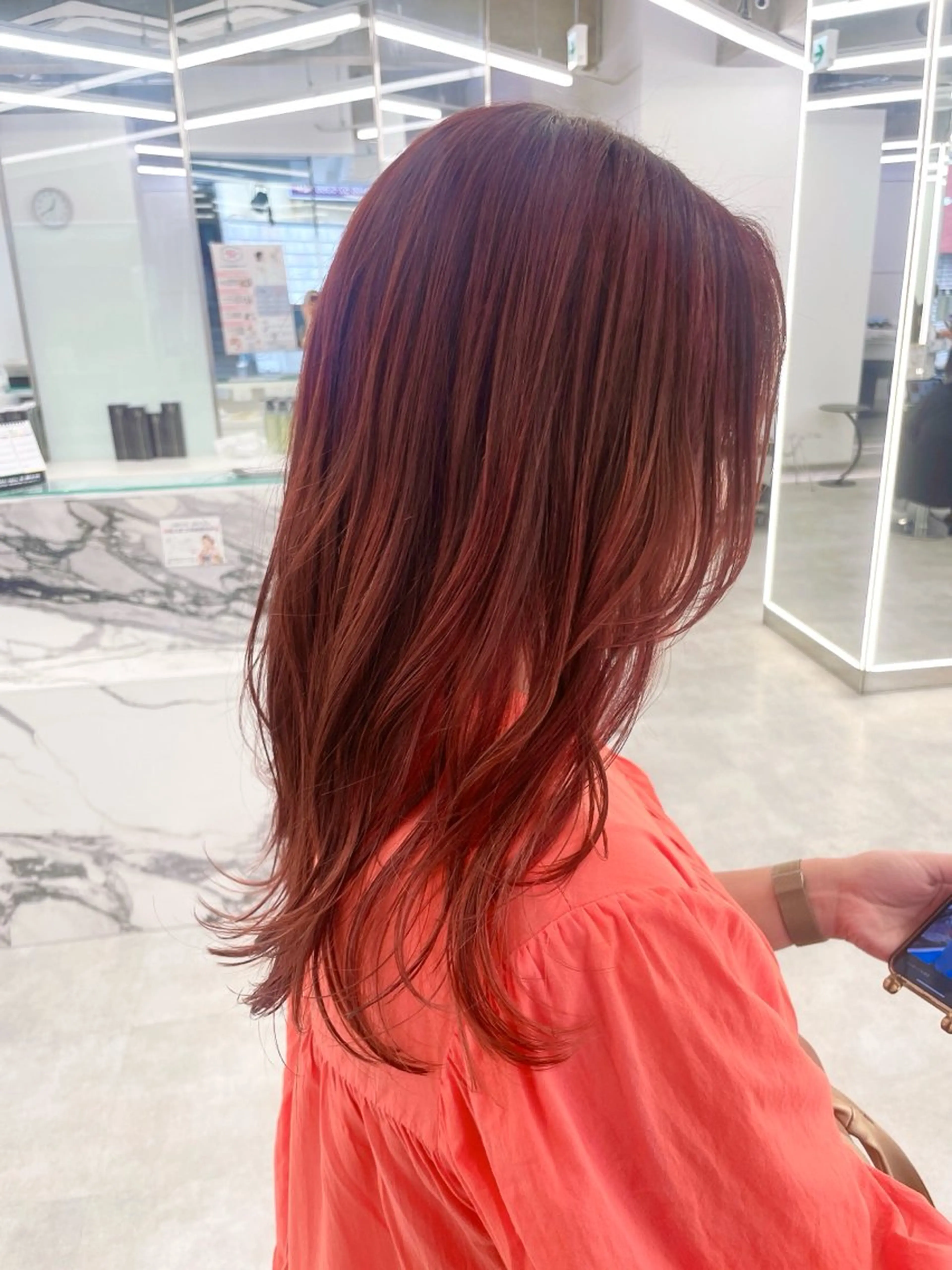 ロング カラー ヘアアレンジ ヘアカラー トリートメント 【Sweep】おじま のぞみのヘアスタイル