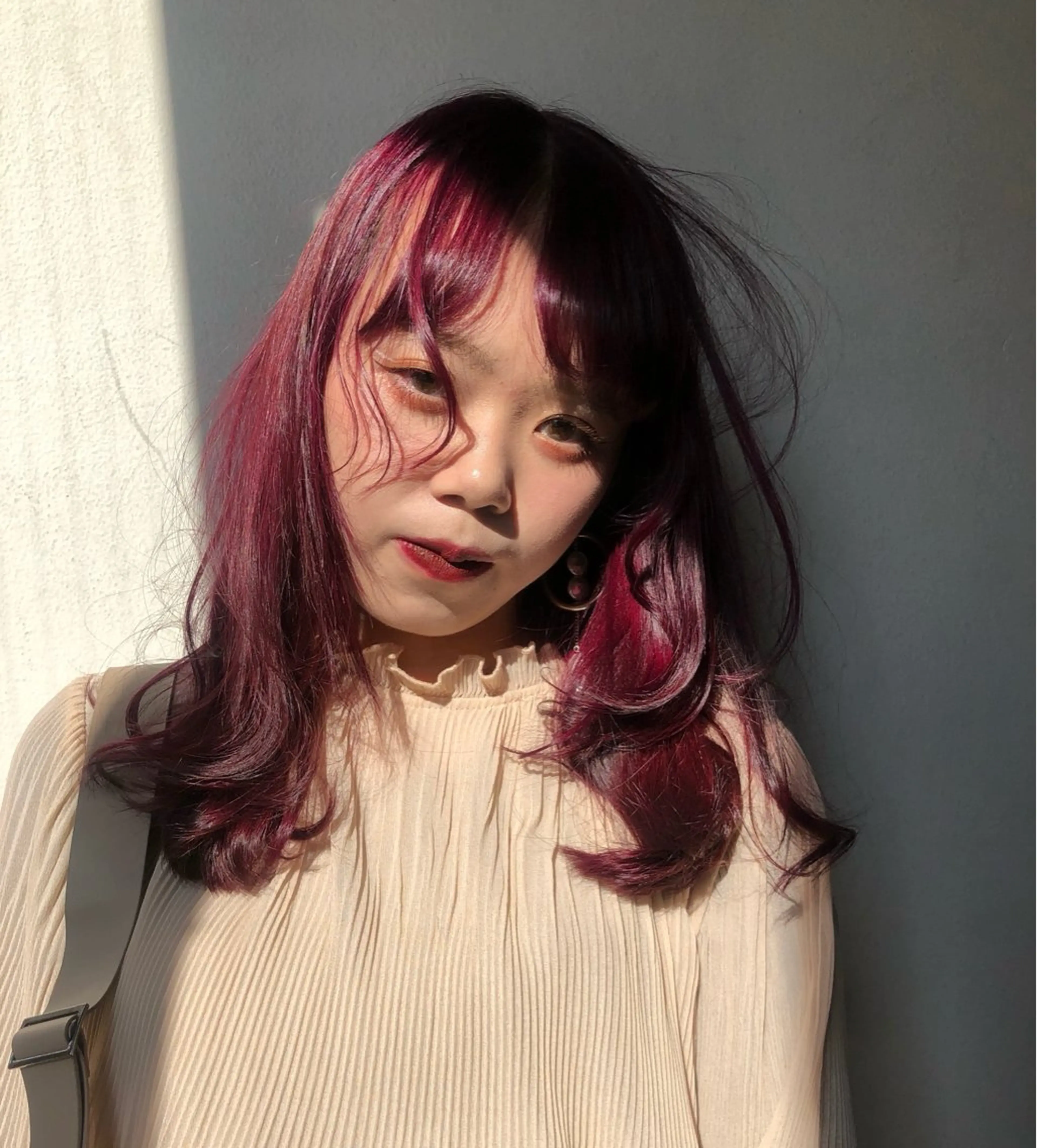 ミディアム カラー ヘアカラー MIES ミナリのヘアスタイル