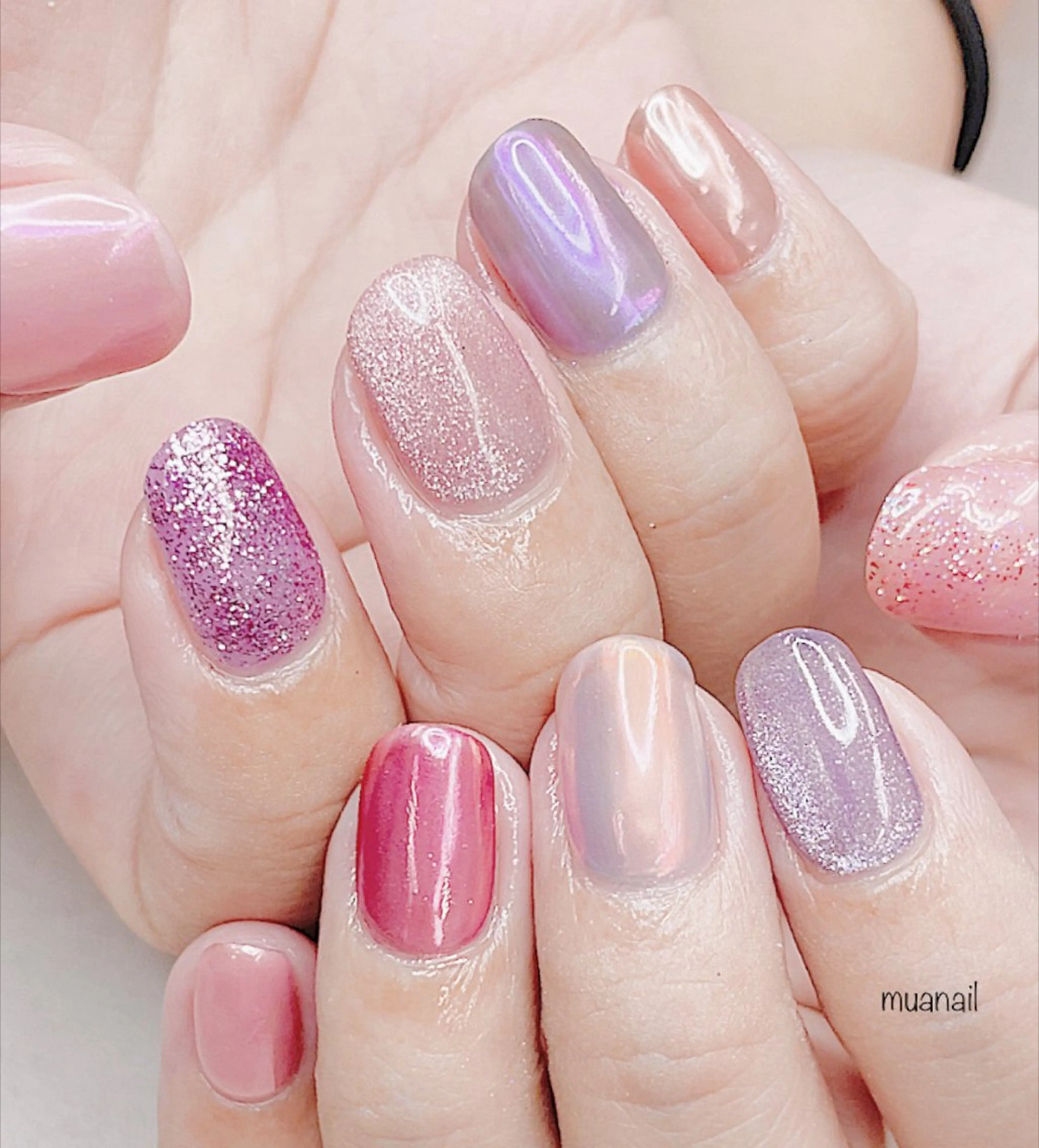 ネイル ピンク シンプルネイル mua nail mikiのネイルデザイン