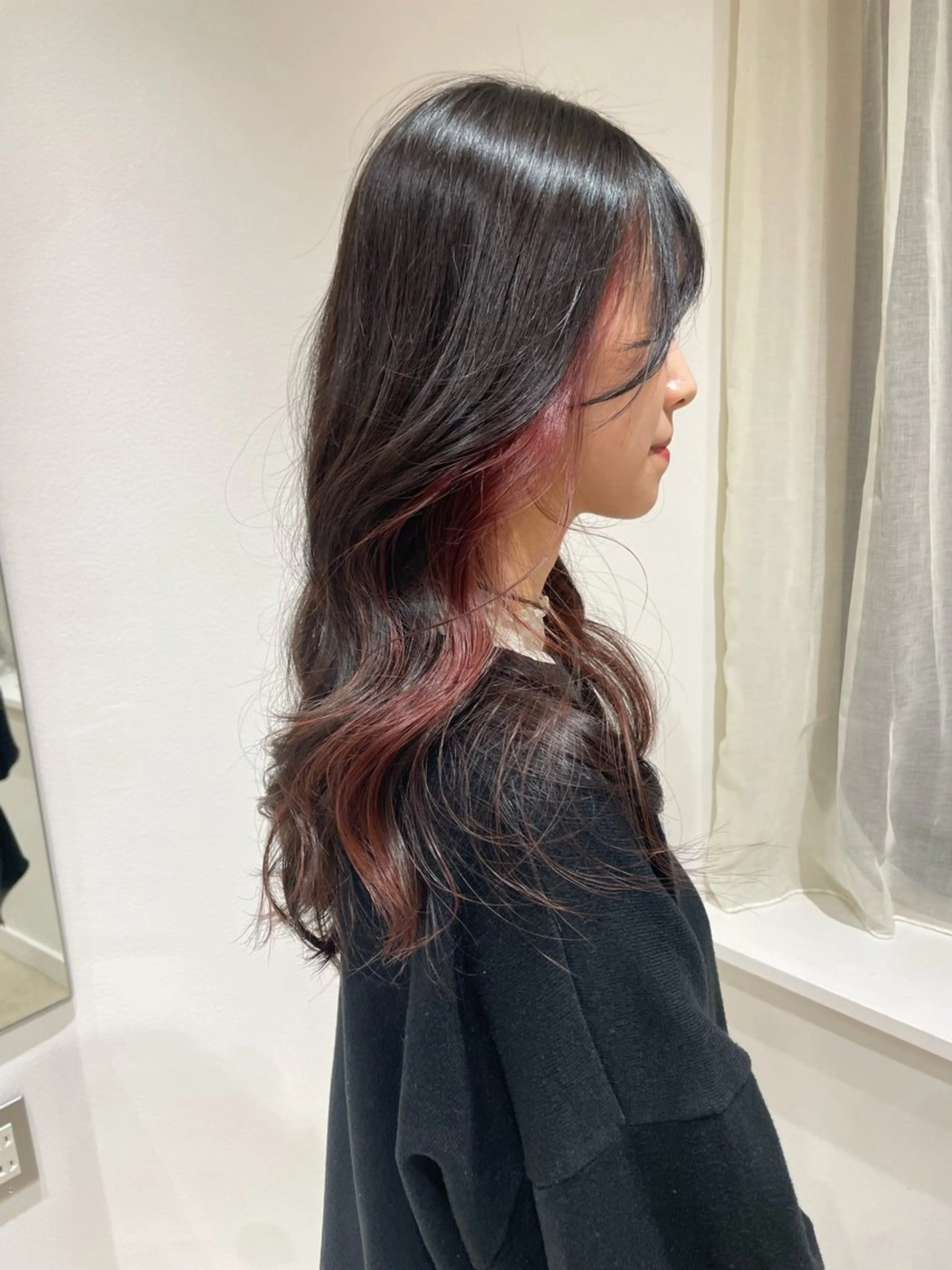 ロング カラー カット ヘアカラー Osoko Hiyoriのヘアスタイル