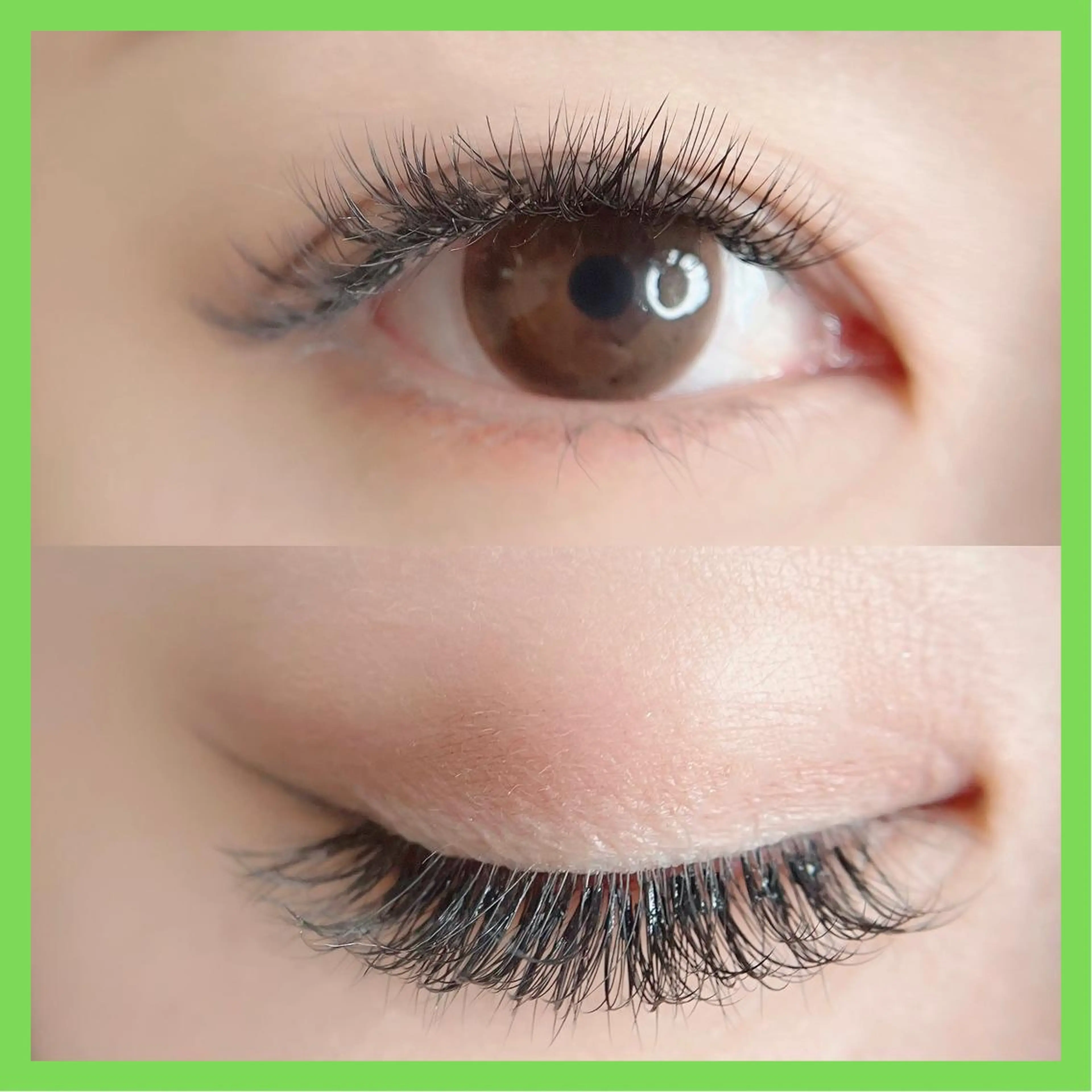 《密度が出るふわっと仕上げ》🌿ボリュームラッシュ300本：初回オフ無料+1000円でブラウンカラー変更出来ます〇の写真