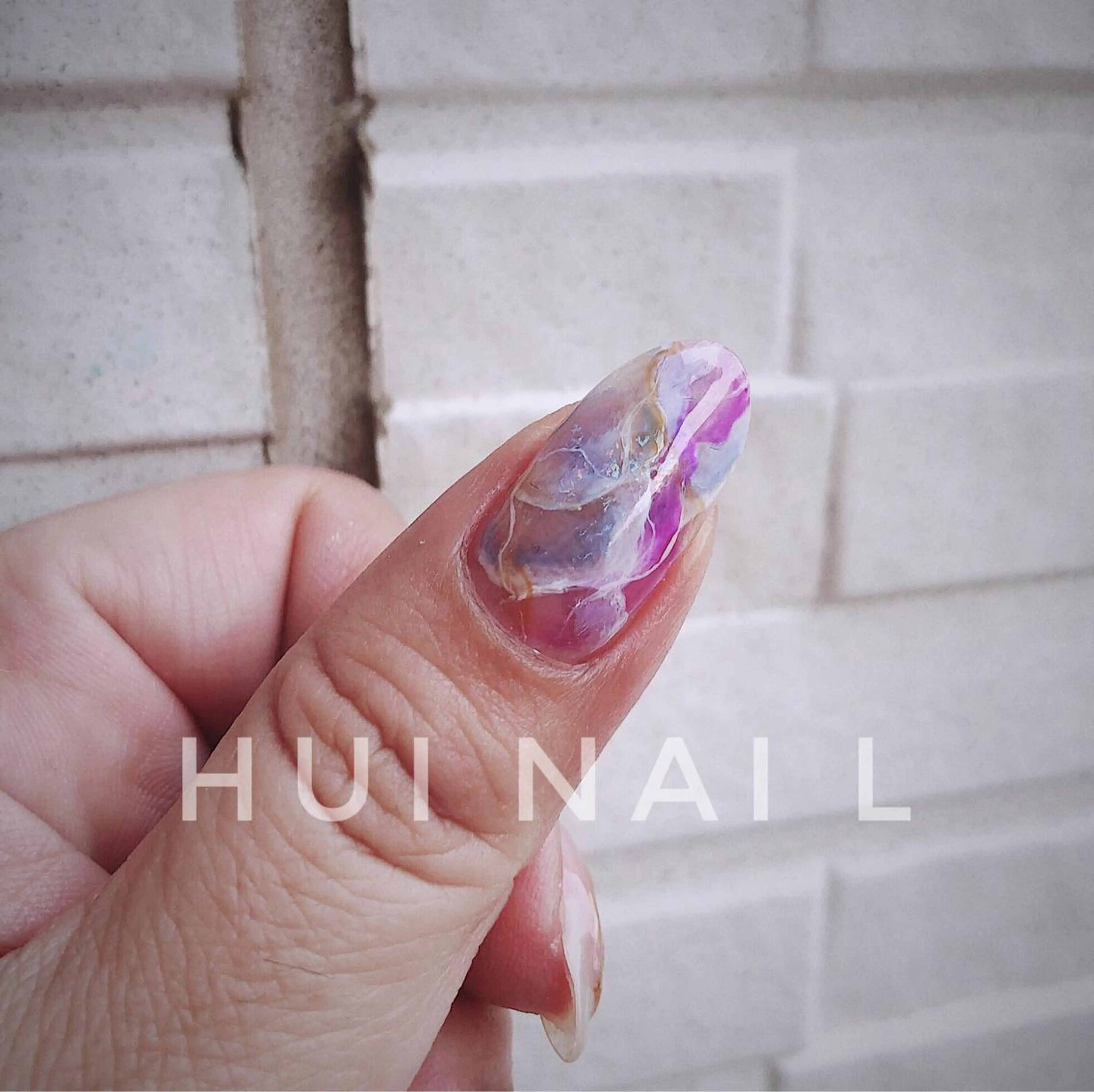 ミディアム めぐみのネイルサロン スタッフ練習のネイルデザイン