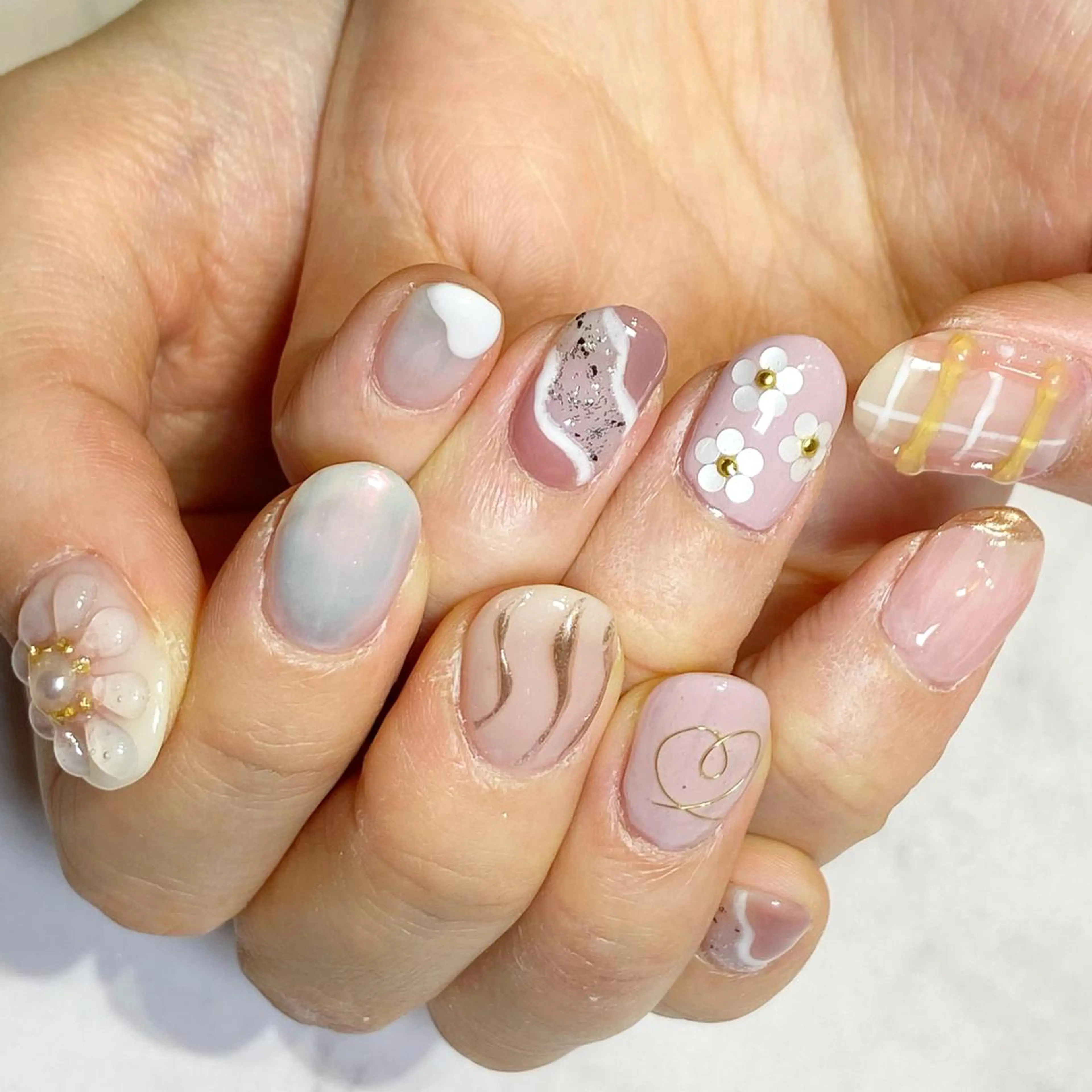 ネイル ハンドネイル あ きのネイルデザイン