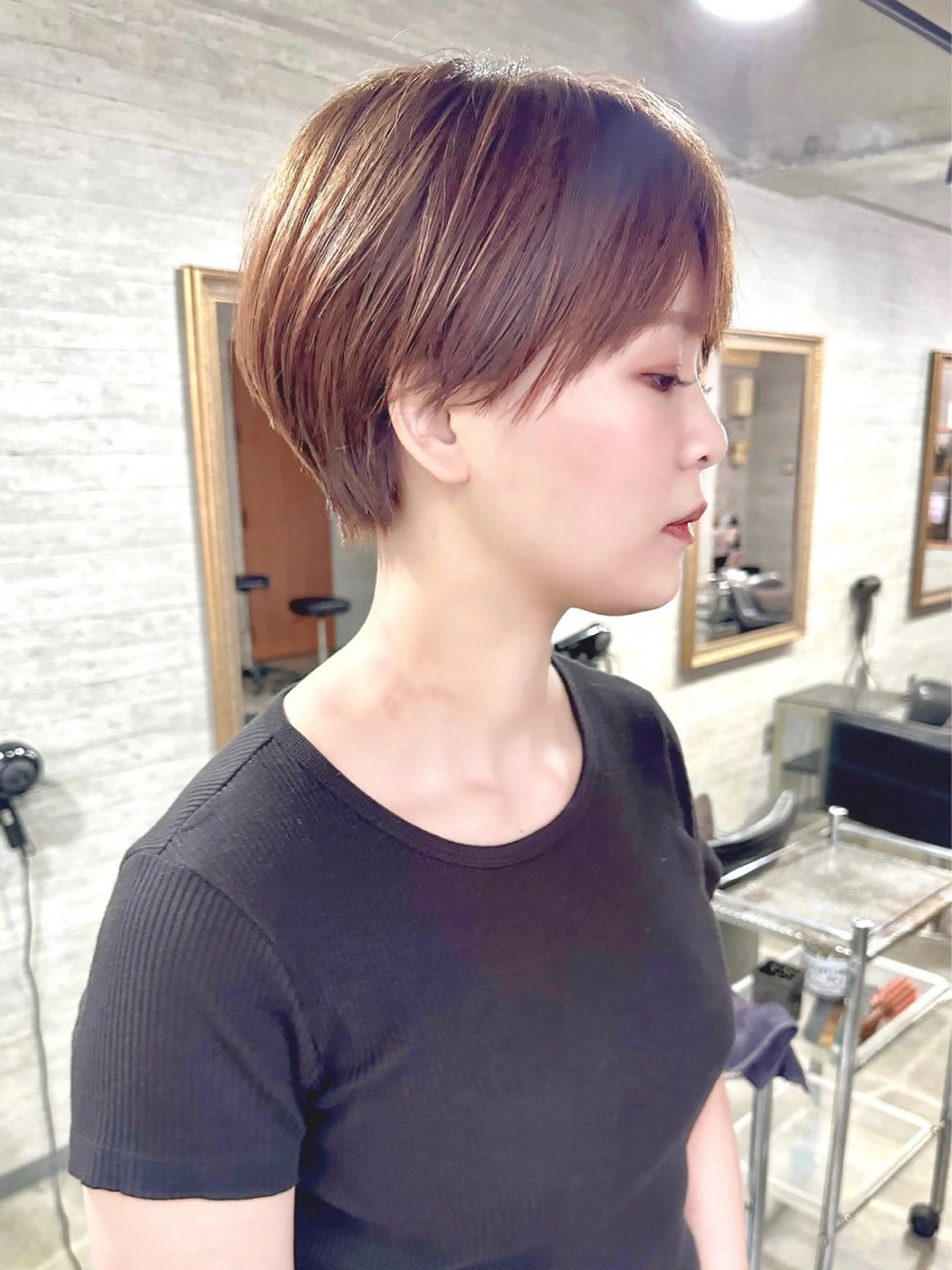 ショート カラー カット ヘアカラー ショート/レイヤー /札幌/小山内のヘアスタイル