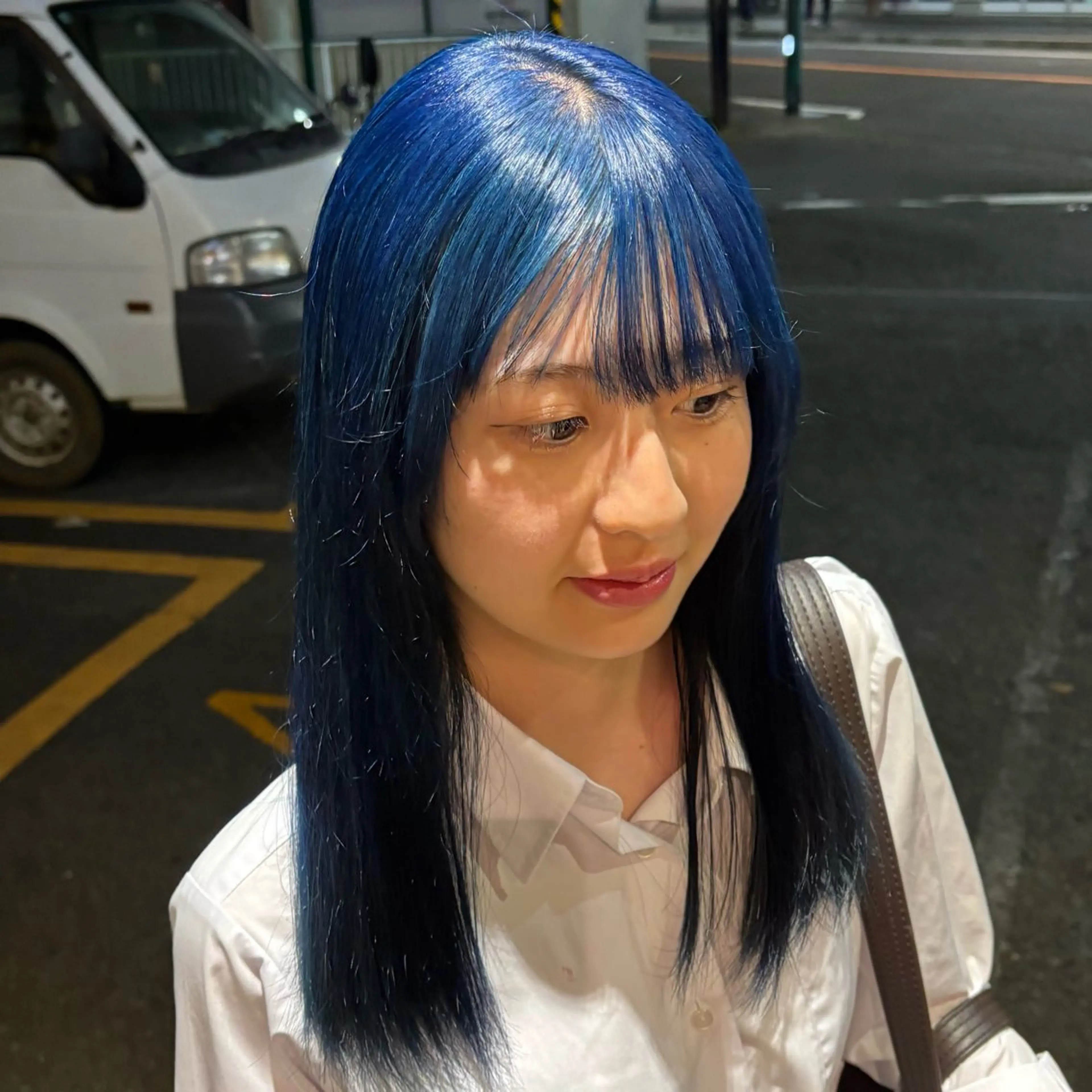 セミロング ヘアカラー 🎀ハイトーン/ 艶カラー/夕月🎀のヘアスタイル