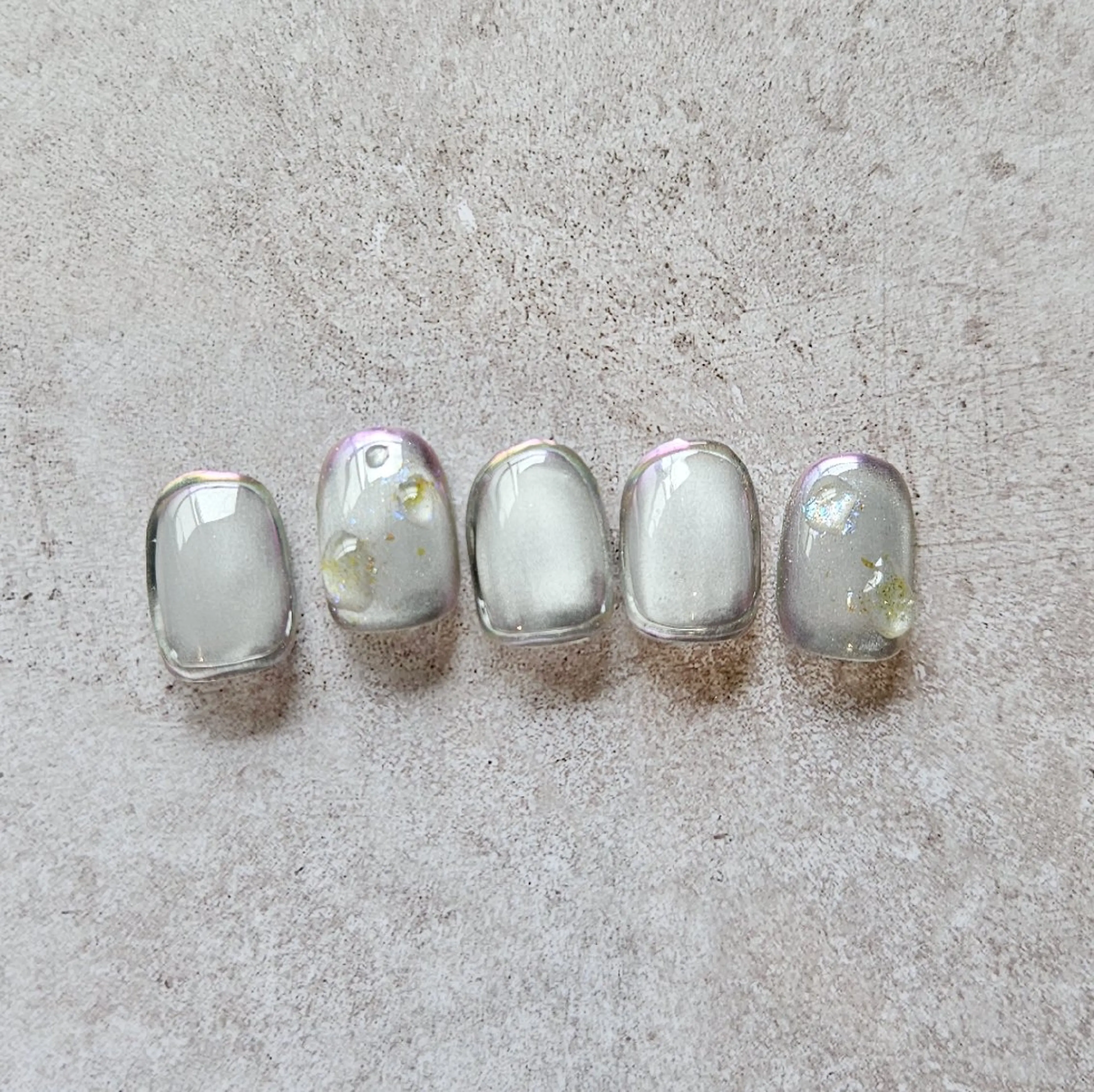 ネイル マグネットネイル ミラーネイル ニュアンスネイル 春ネイル ハンドネイル Nailsalon manoのネイルデザイン