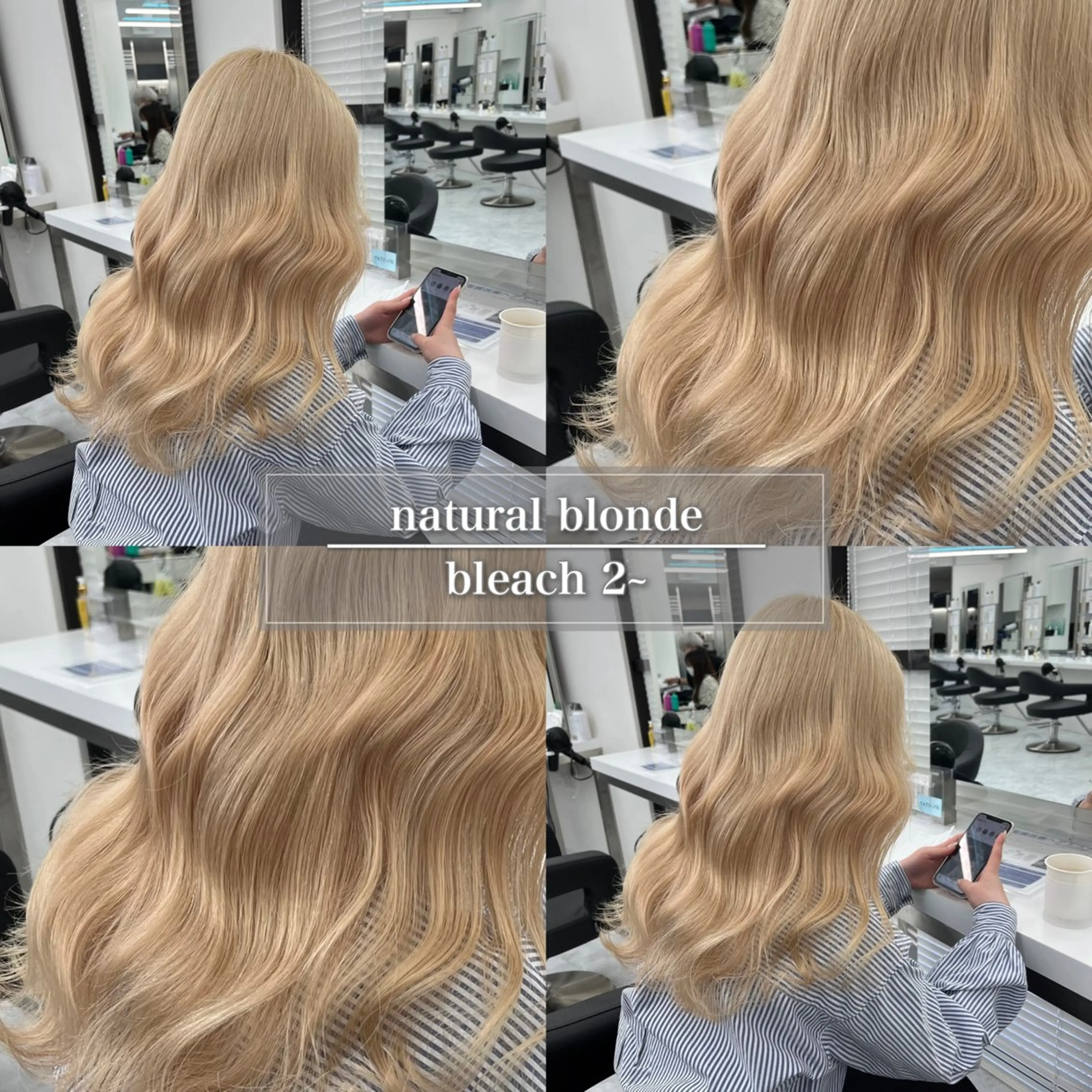 セミロング カラー ベージュカラー ブリーチ ブロンド デザインカラー グレージュ ヘアカラー トリートメント ケアブリーチ/ 髪質改善/上質艶髪のヘアスタイル