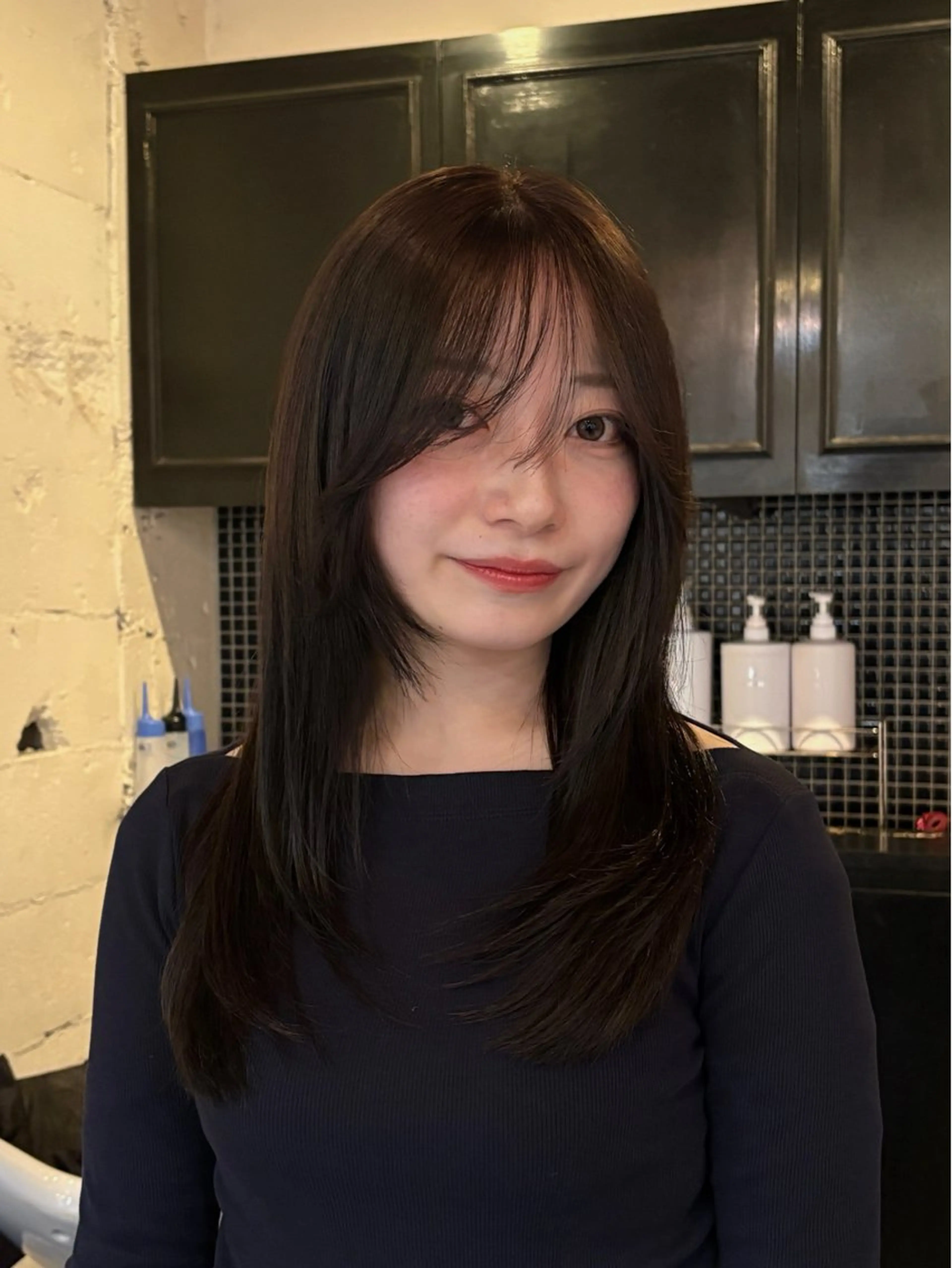 セミロング カット ヘアカラー トリートメント レディースカット🎀 NANAHAのヘアスタイル