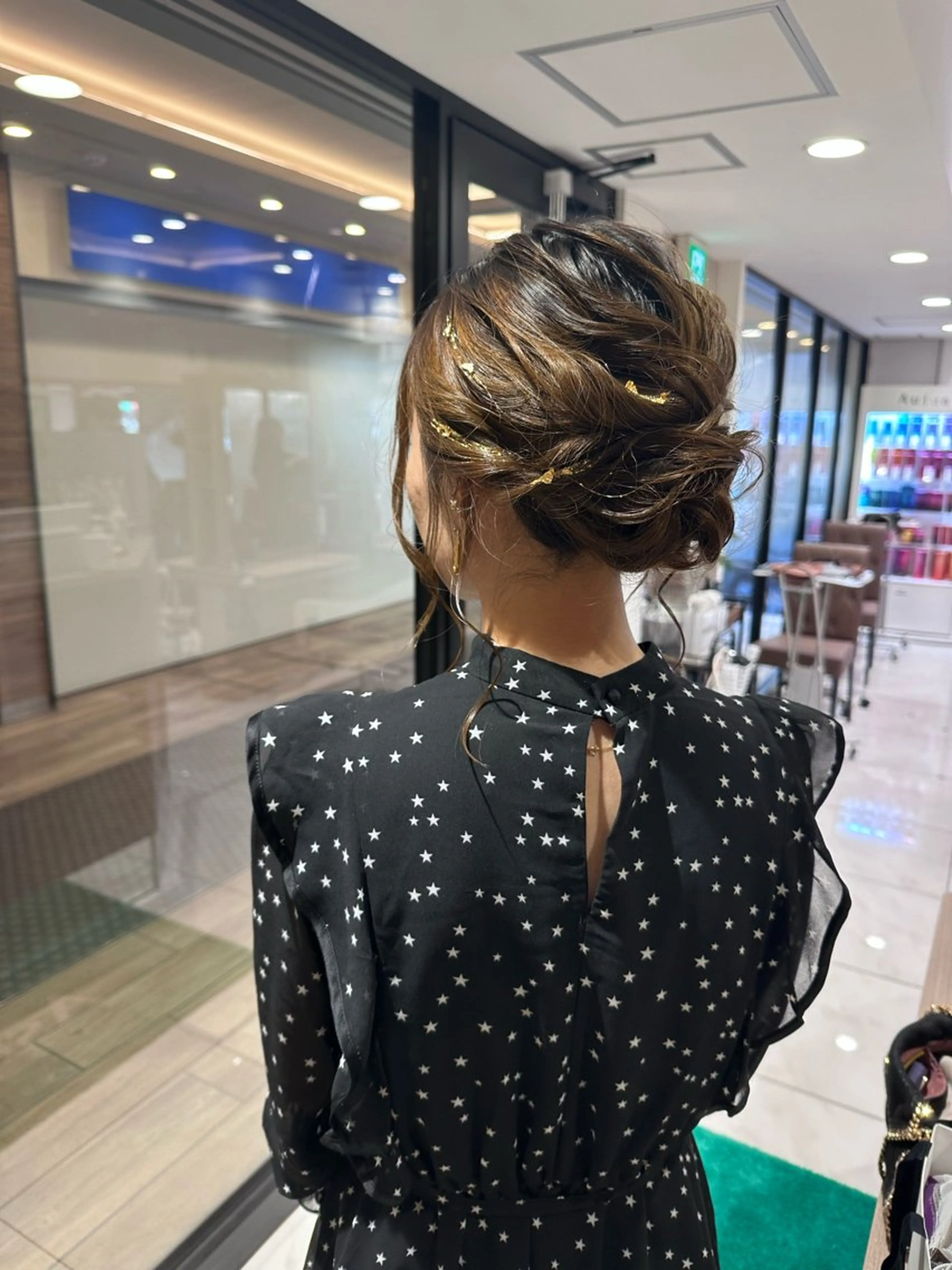 セミロング ヘアアレンジ ヘアセット/メンズ パーマChihoのヘアスタイル