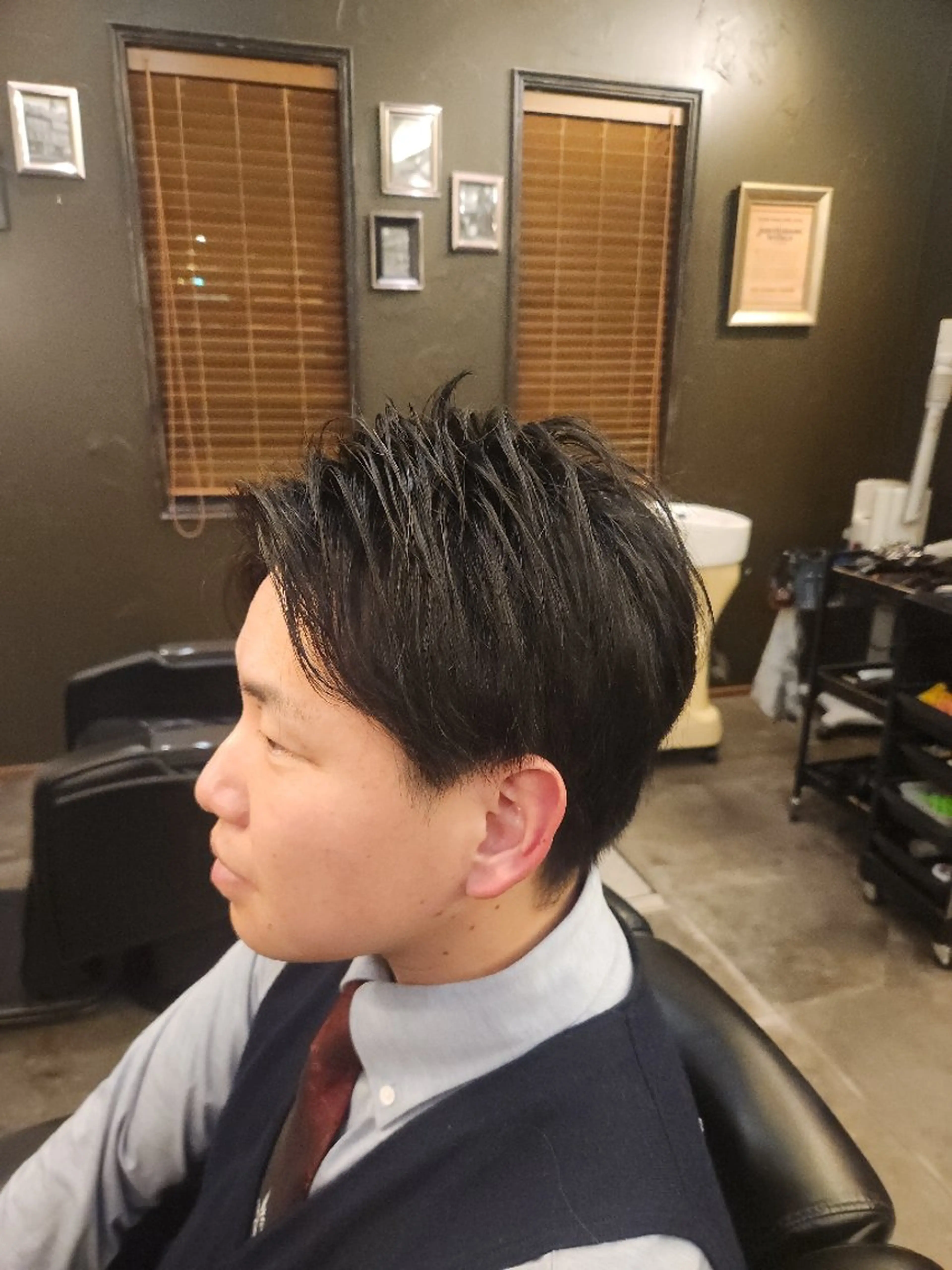 メンズカット、シェービング、シャンプーの写真