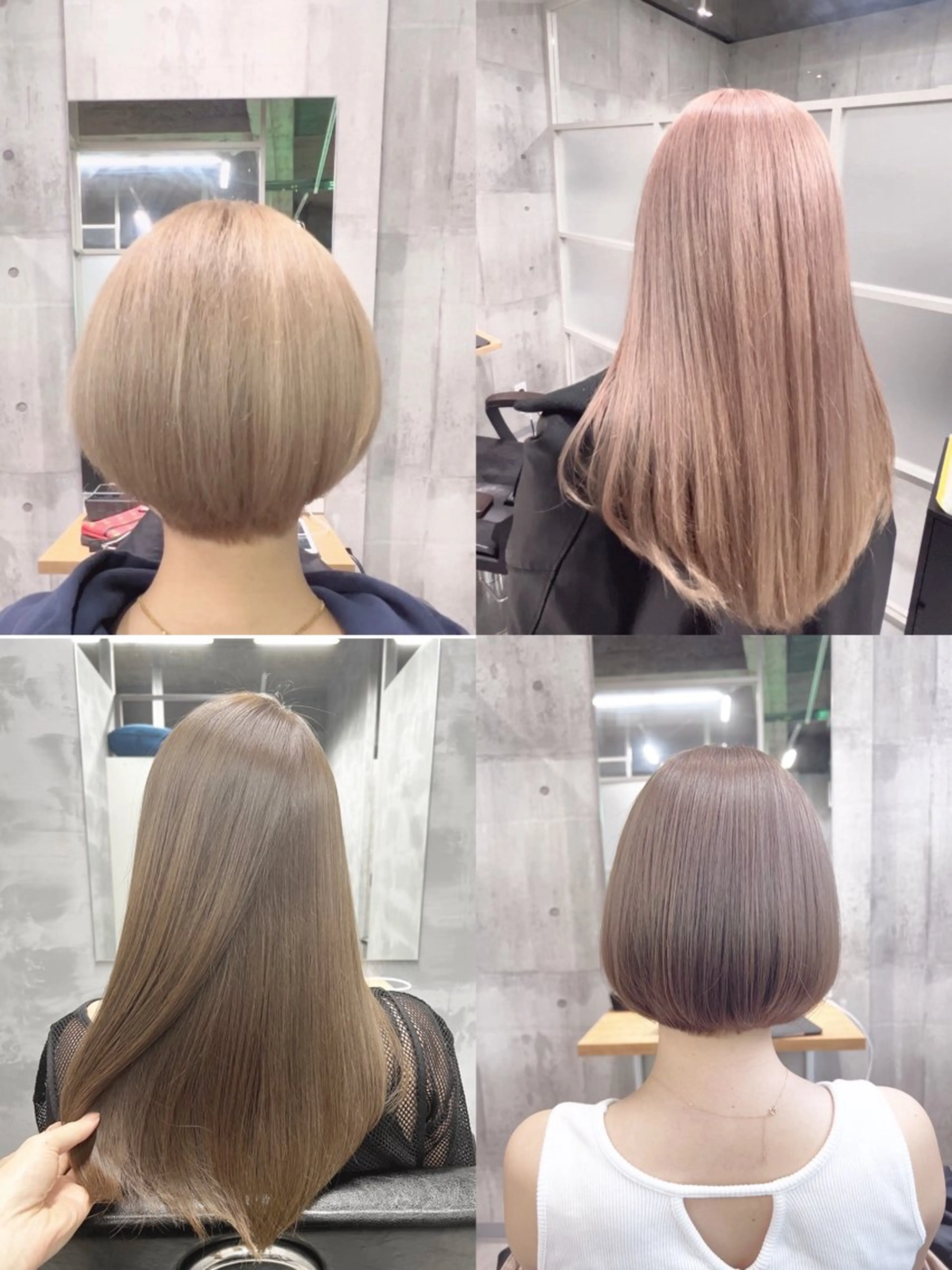 ミディアム カット ヘアカラー newi ナカノのヘアスタイル