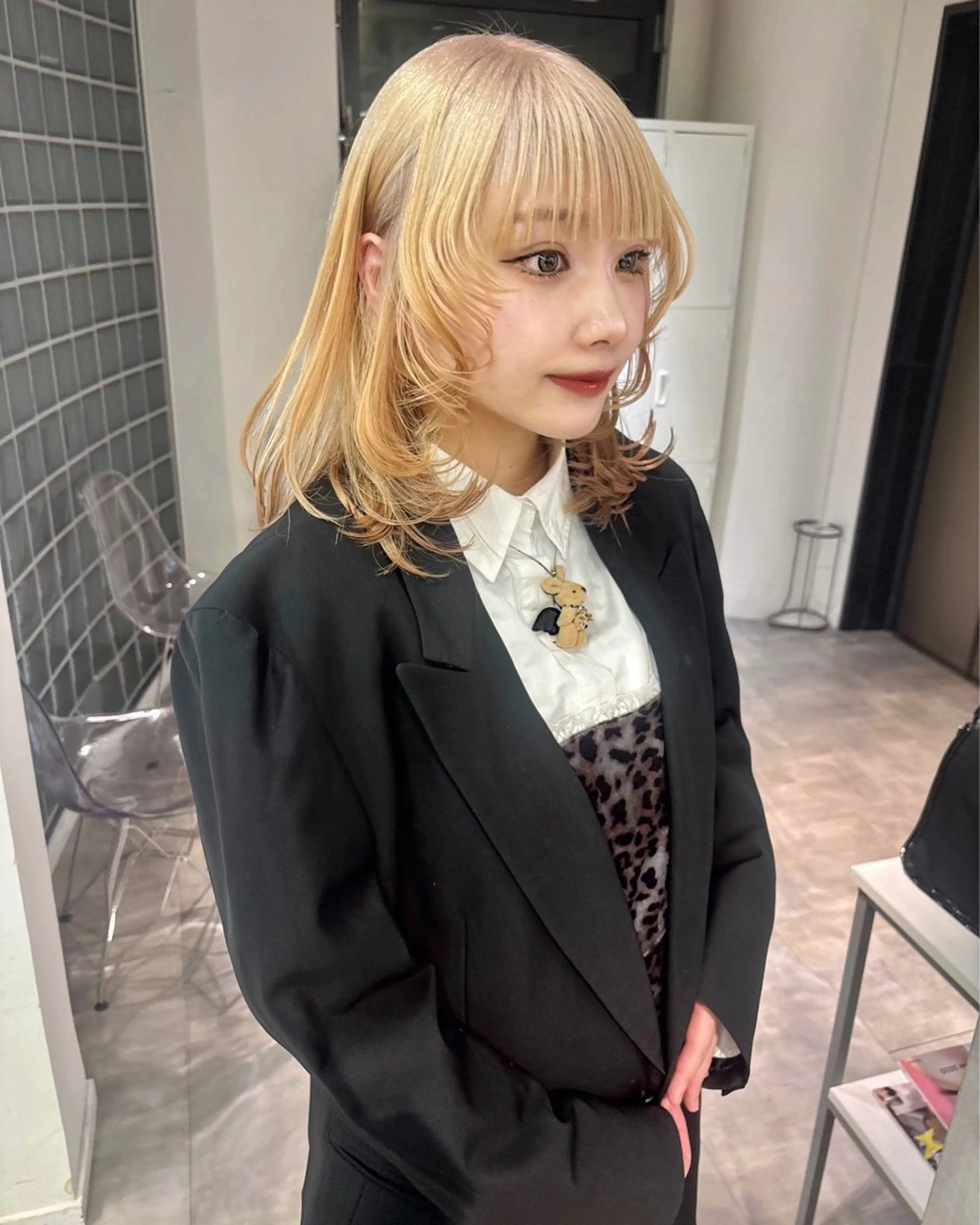 ミディアム 梅田美容師 nao🐈‍⬛のヘアスタイル