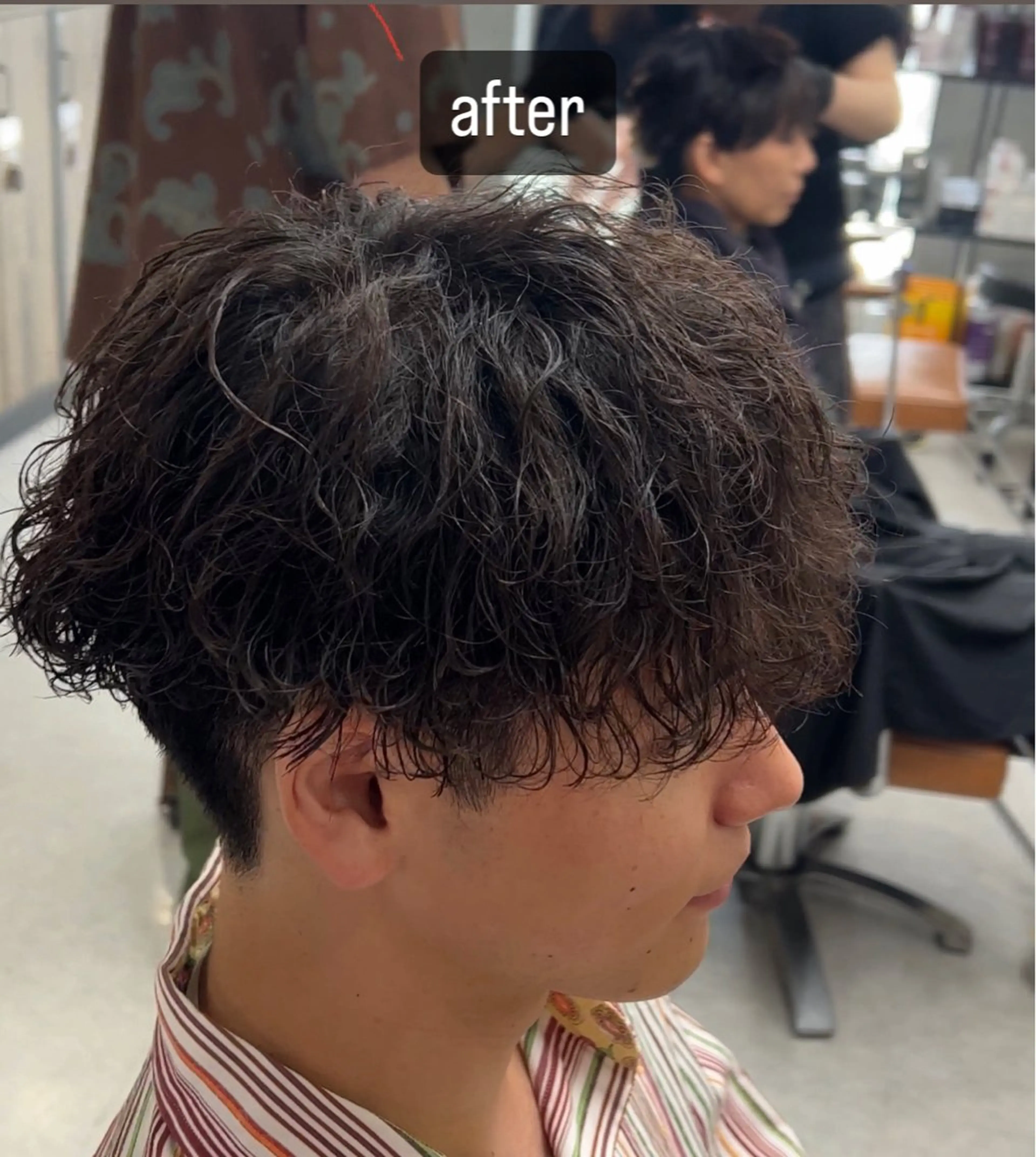 パーマ メンズ カズキ🌼曲がる 縮毛矯正のヘアスタイル