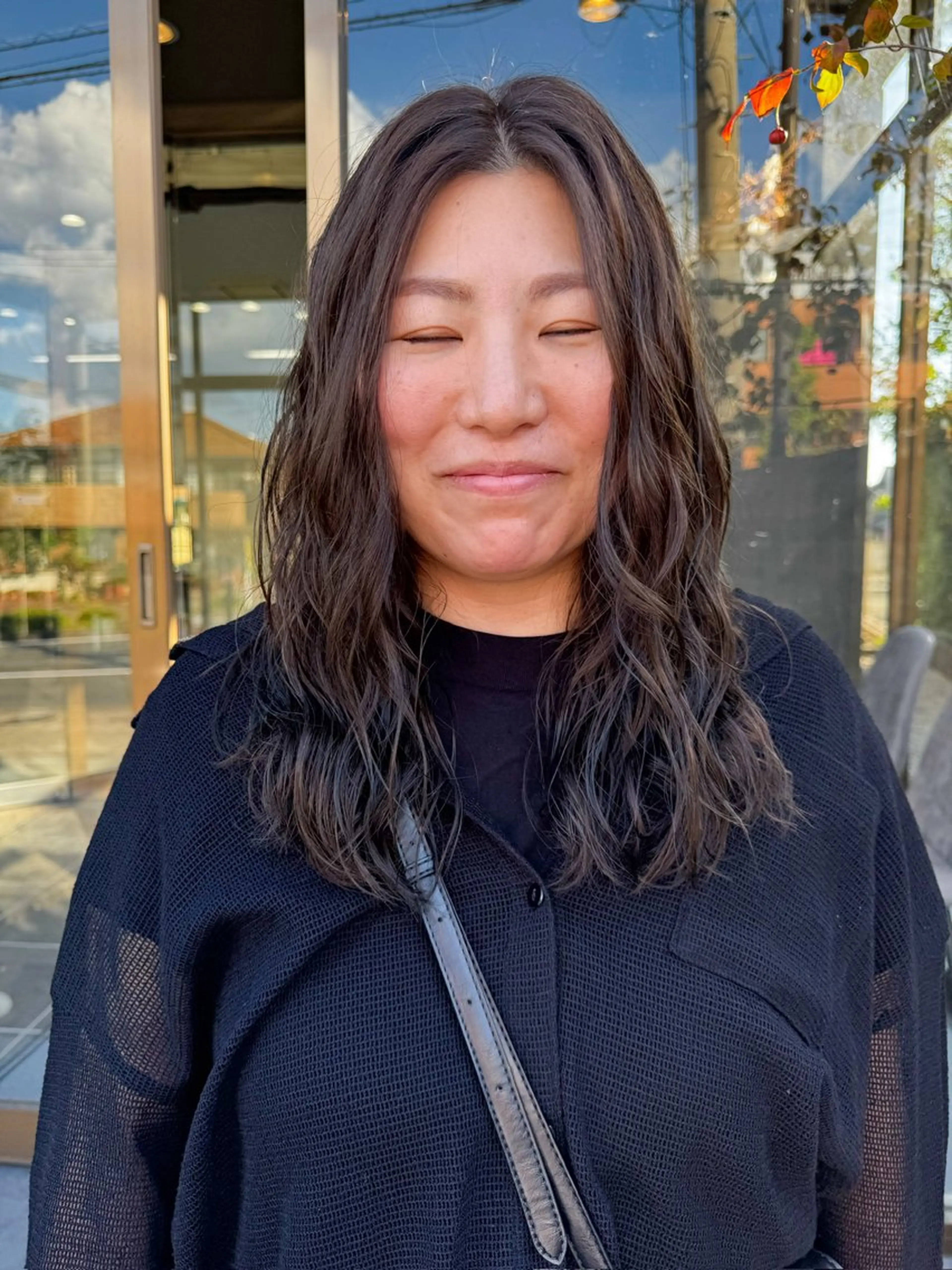 セミロング パーマ パーマモデル募集中 渥美翔人のヘアスタイル