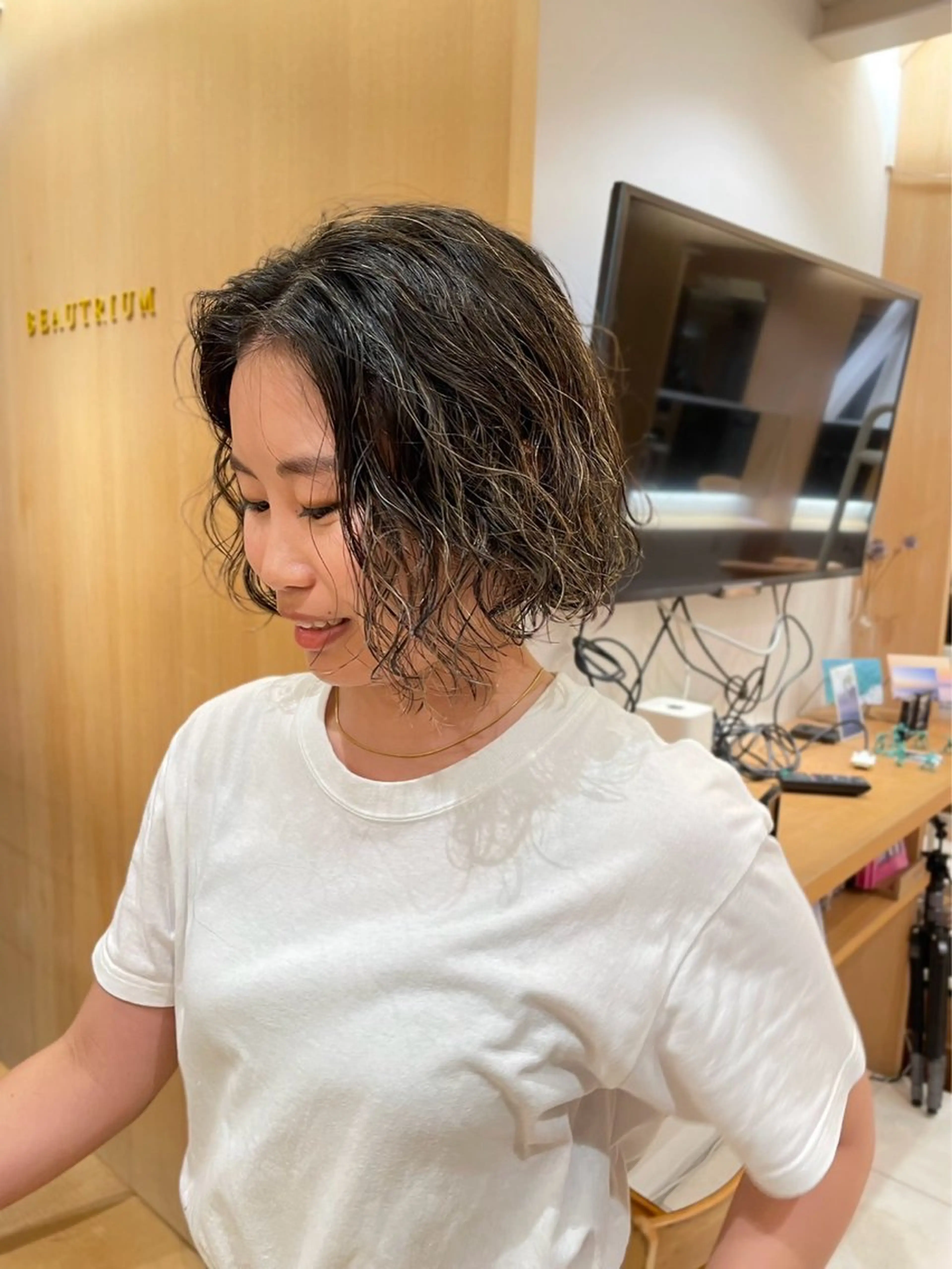 ボブの方に向けたパーマ+カット🌀✂️の写真