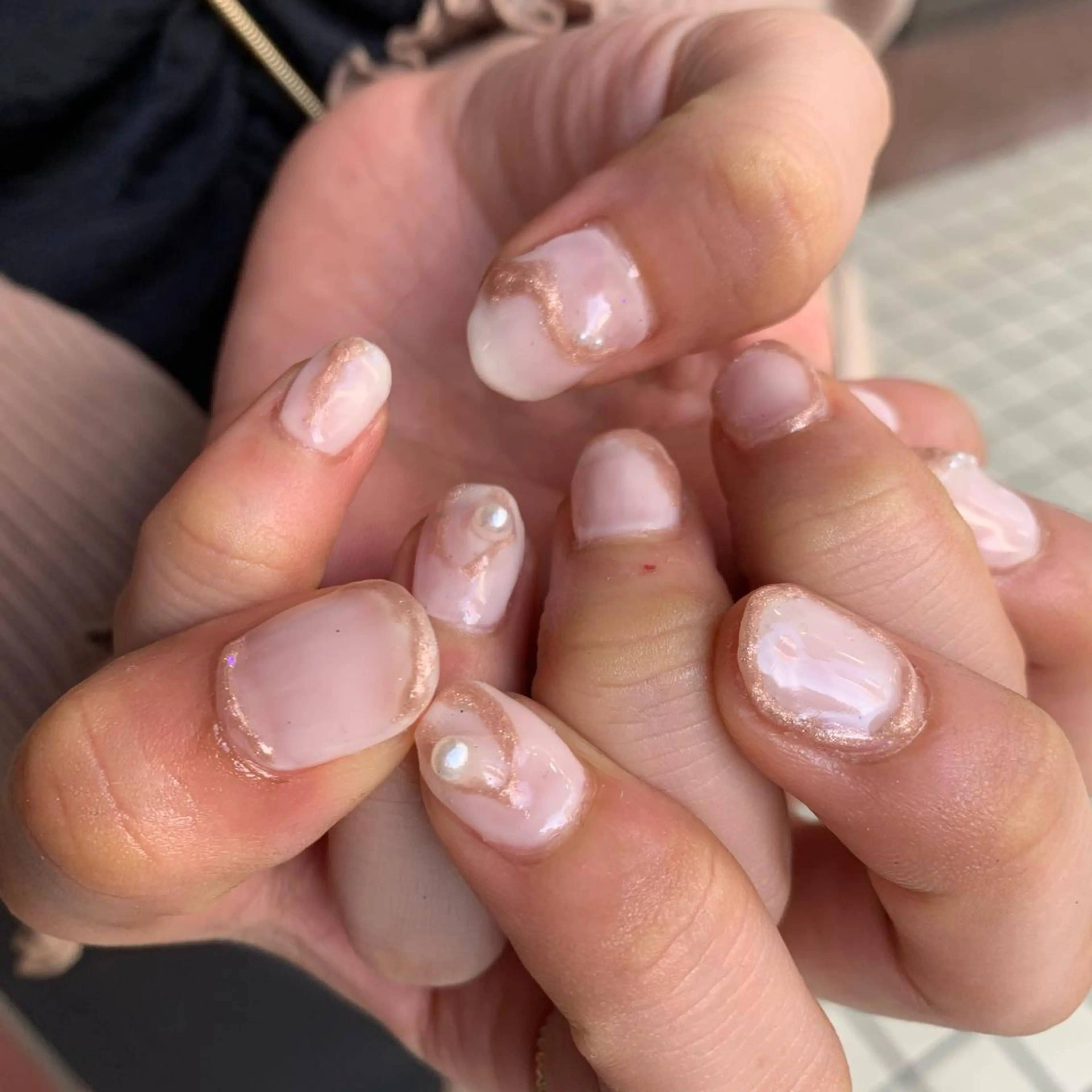 ネイル ニュアンスネイル 韓国ヘア🦋 MIYUのヘアスタイル